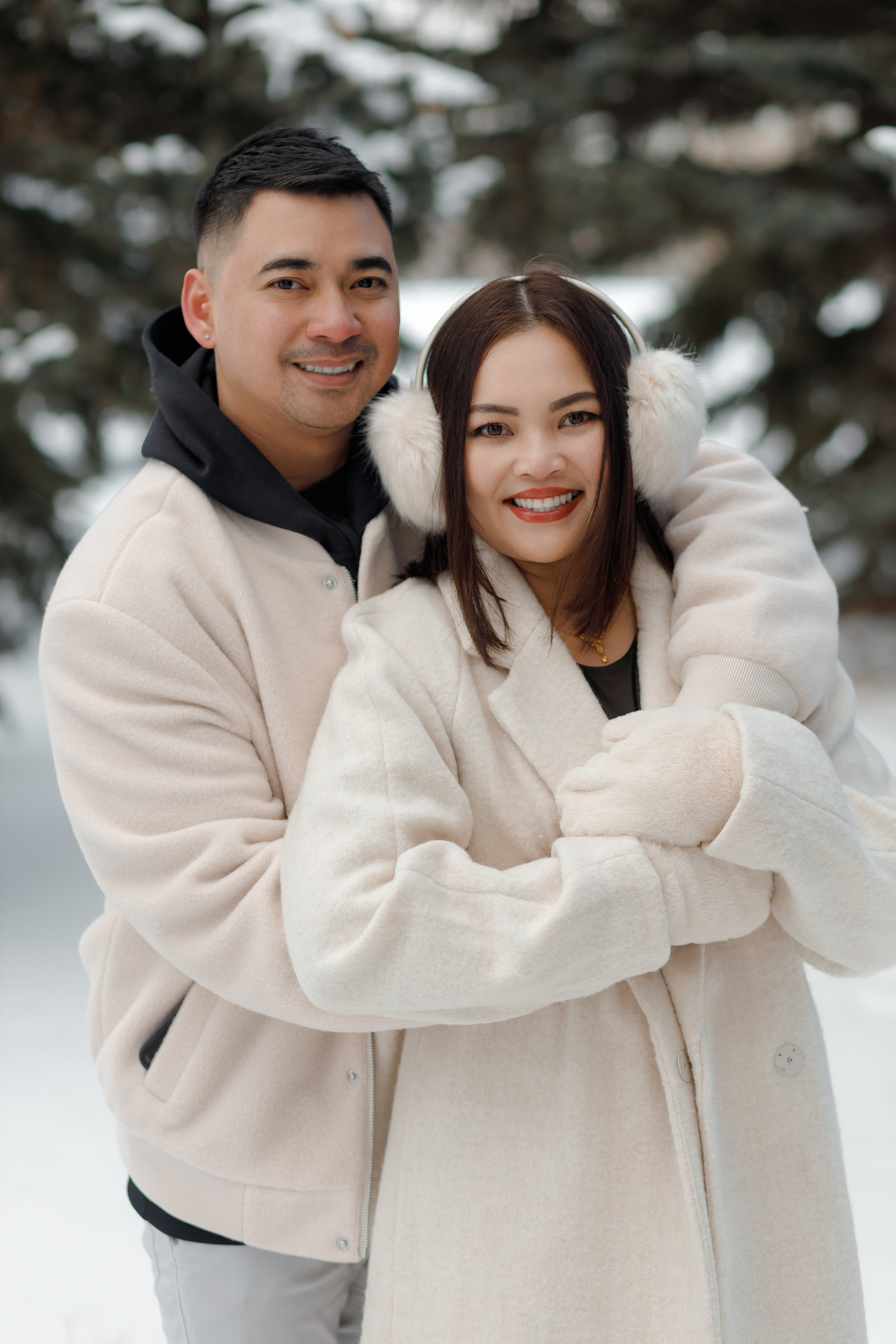 Family winter story. Home