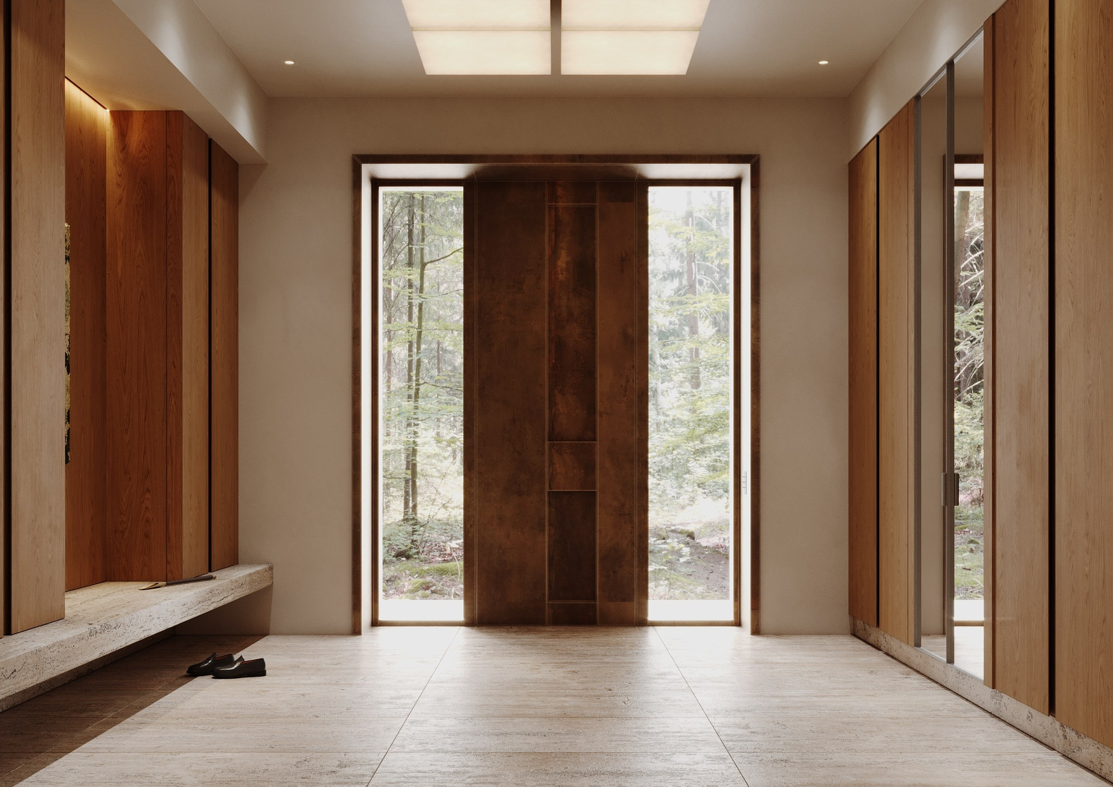 Дом Охтинский Парк. Интерьерная и предметная 3D визуализация