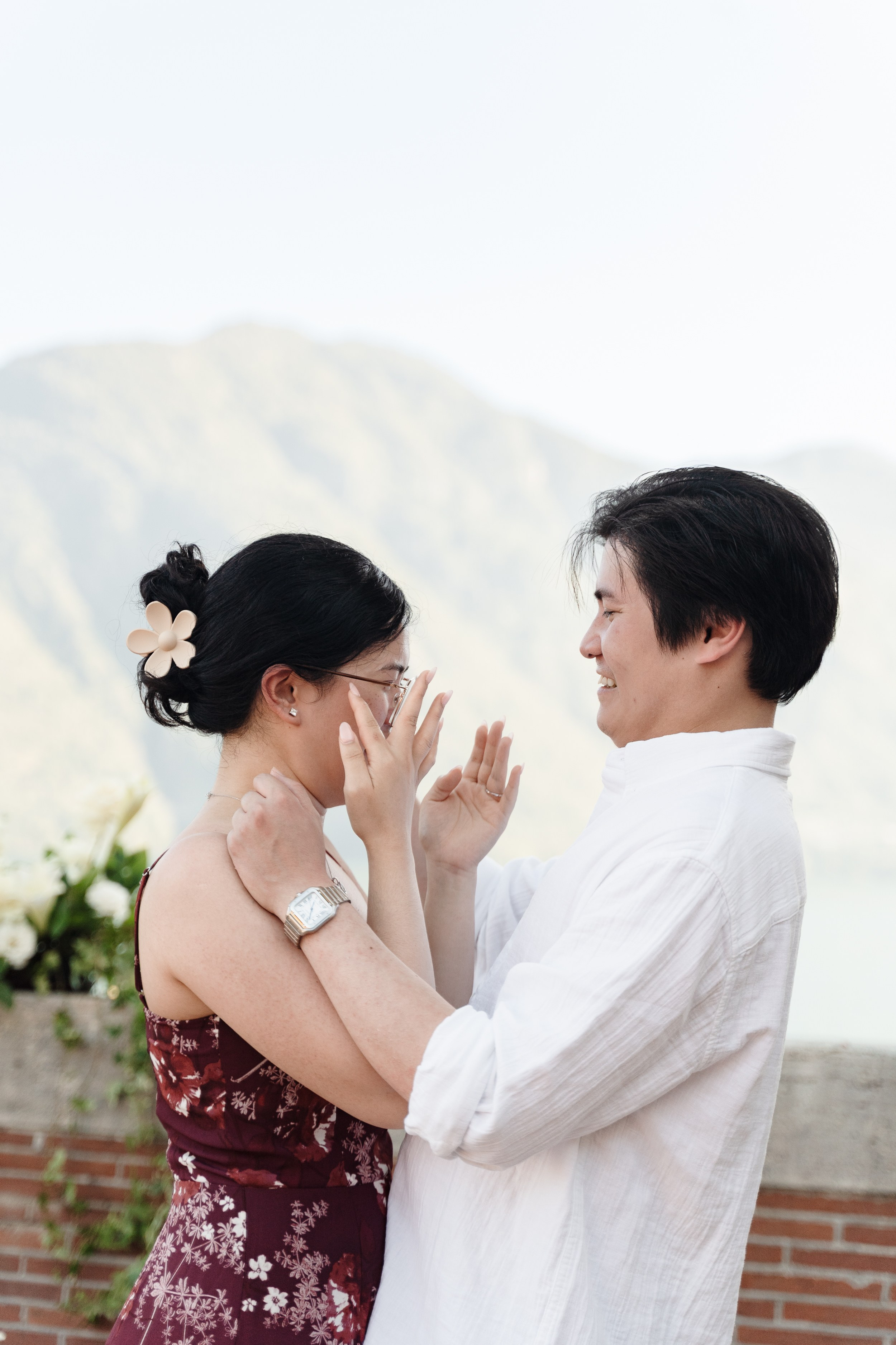 Villa Pessina Secret Proposal on Lake Como. Proposal Photographer in Lake Como