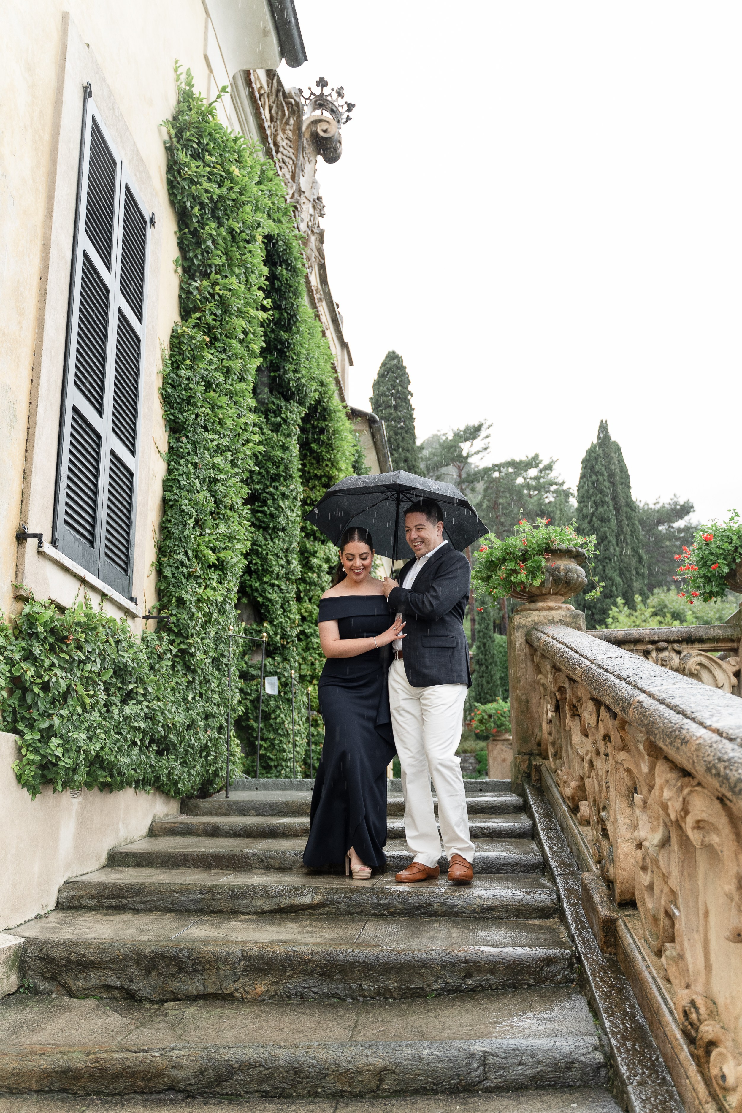 Villa Balbianello Engagement Photoshoot. Proposal Photographer in Lake Como