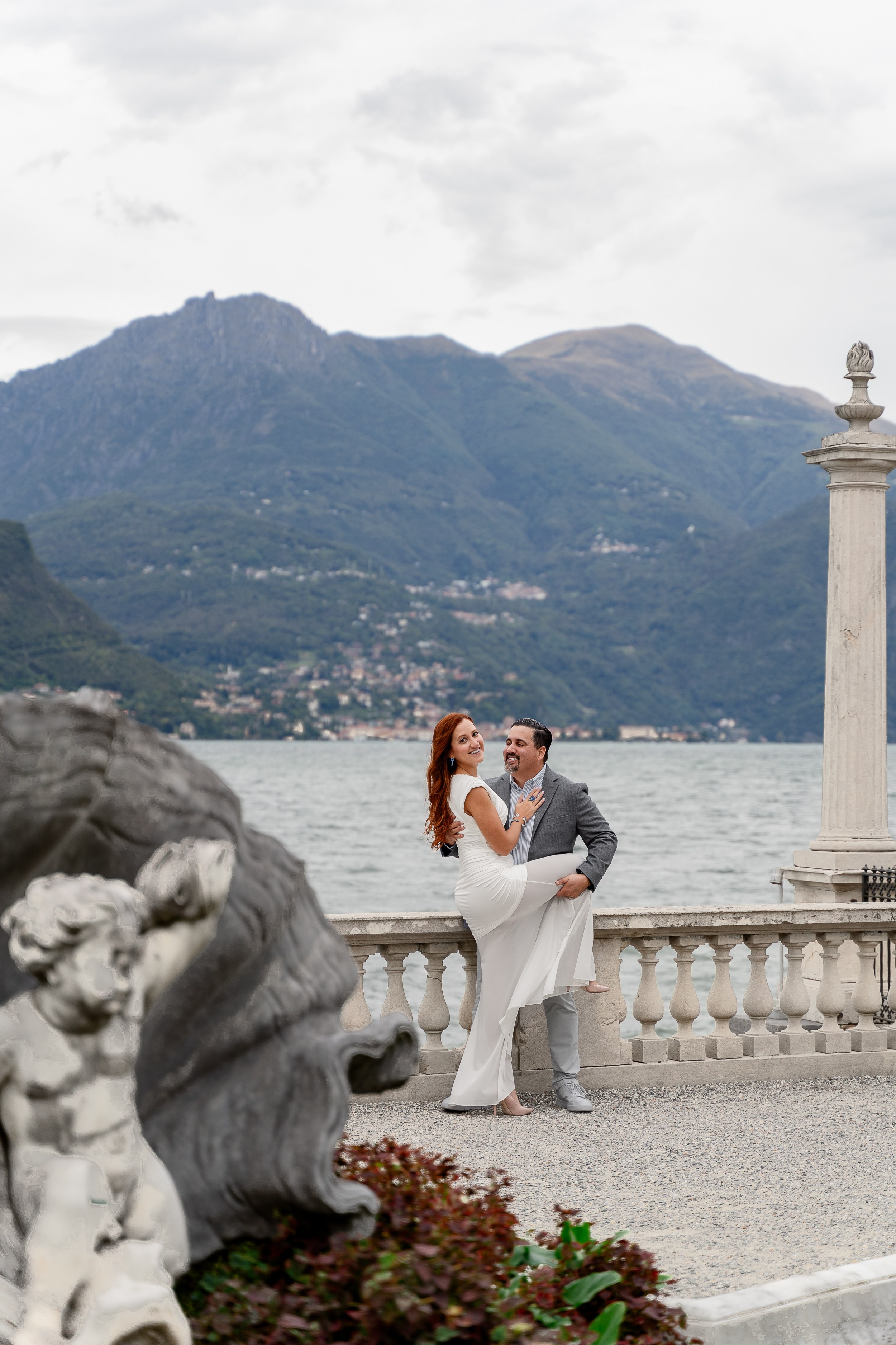Villa Melzi Secret Proposal in Bellagio. Proposal Photographer in Lake Como