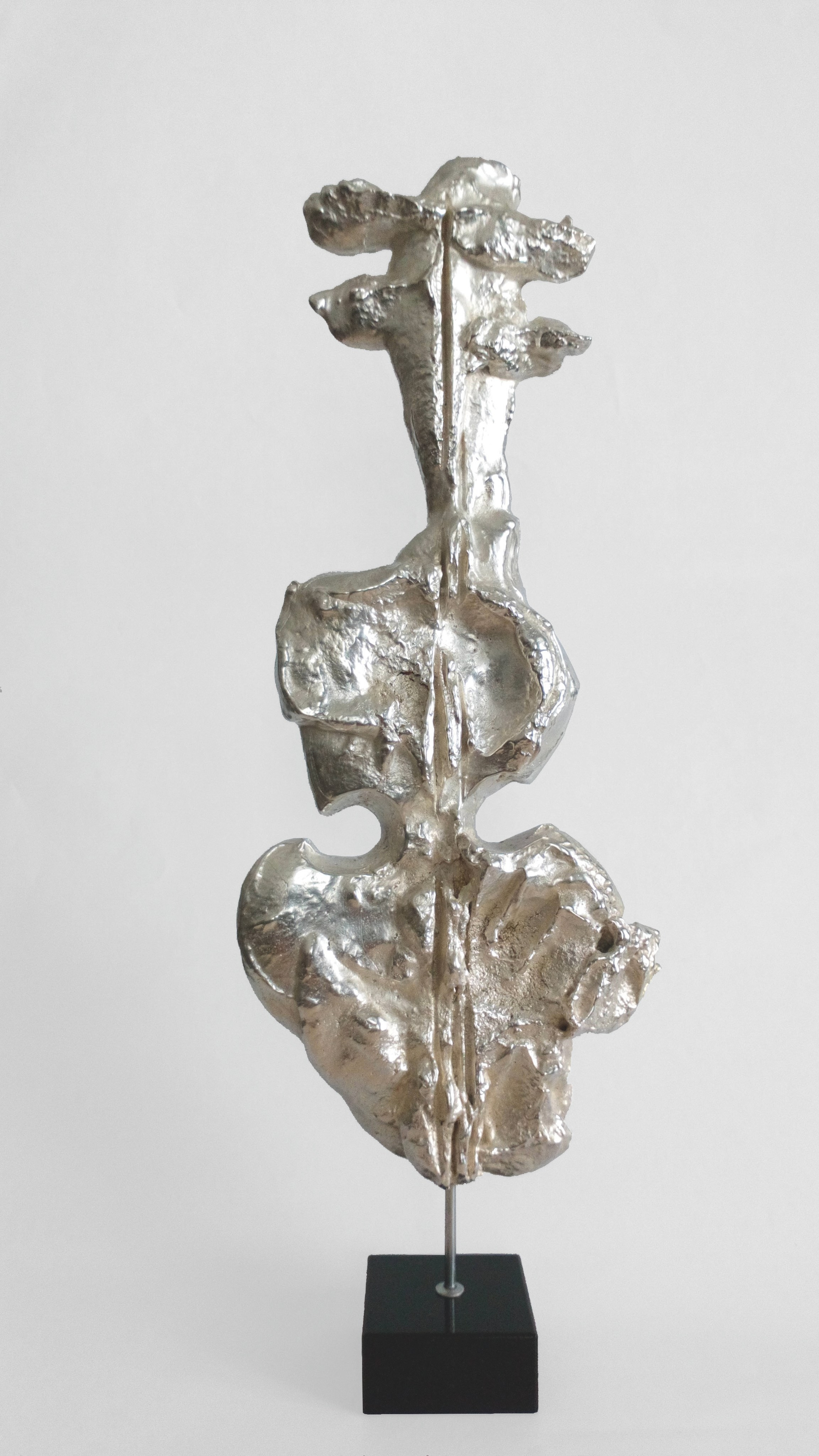 Скрипка. 2017. Бронза, серебрение, долерит