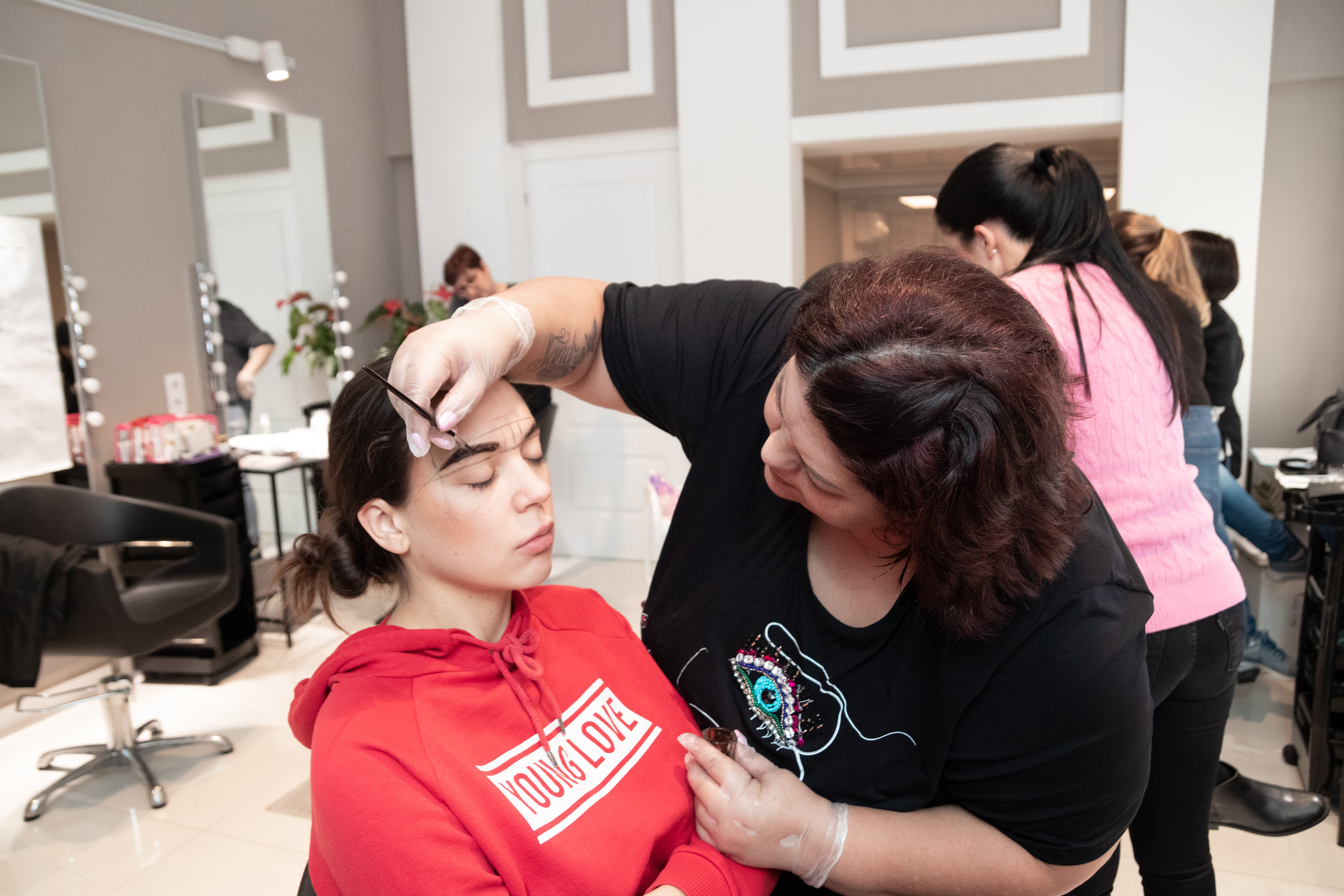 AlfaBrows masterclass. Visual content creator, photographer in Eindhoven Anastasia Sarkisova