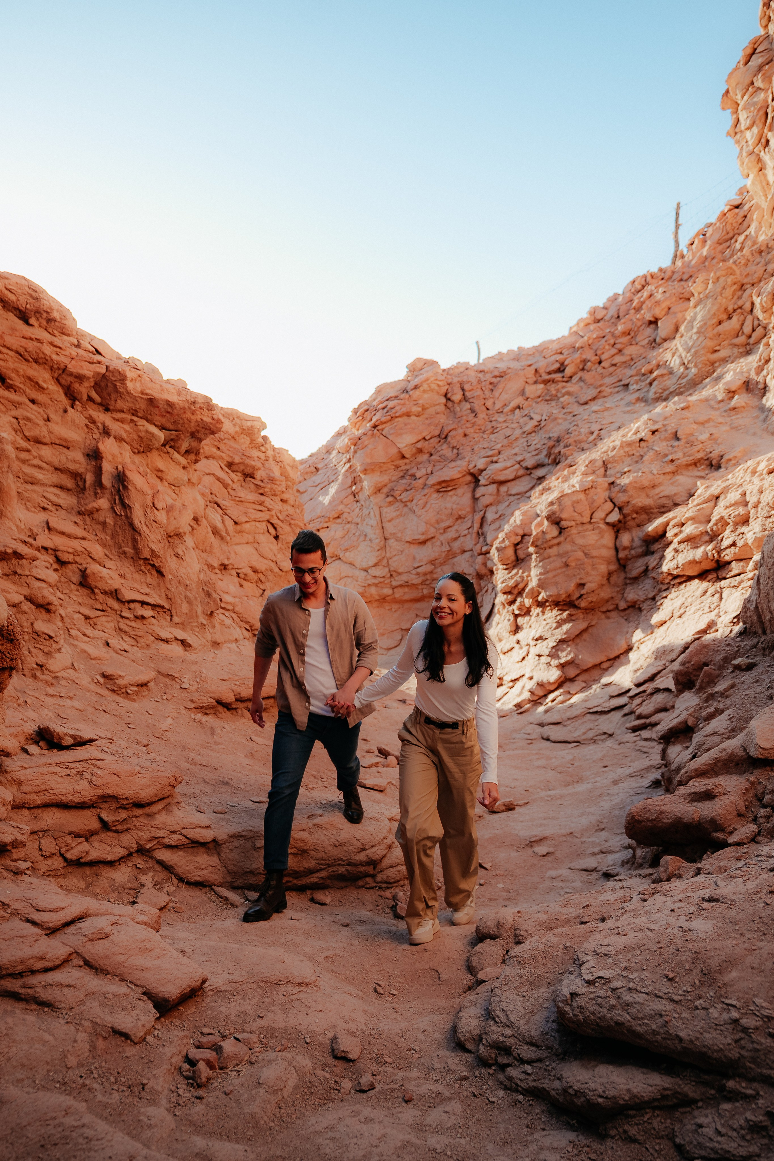 Sessão casual no Vale dos Cogumelos. Fotógrafo em San Pedro de Atacama