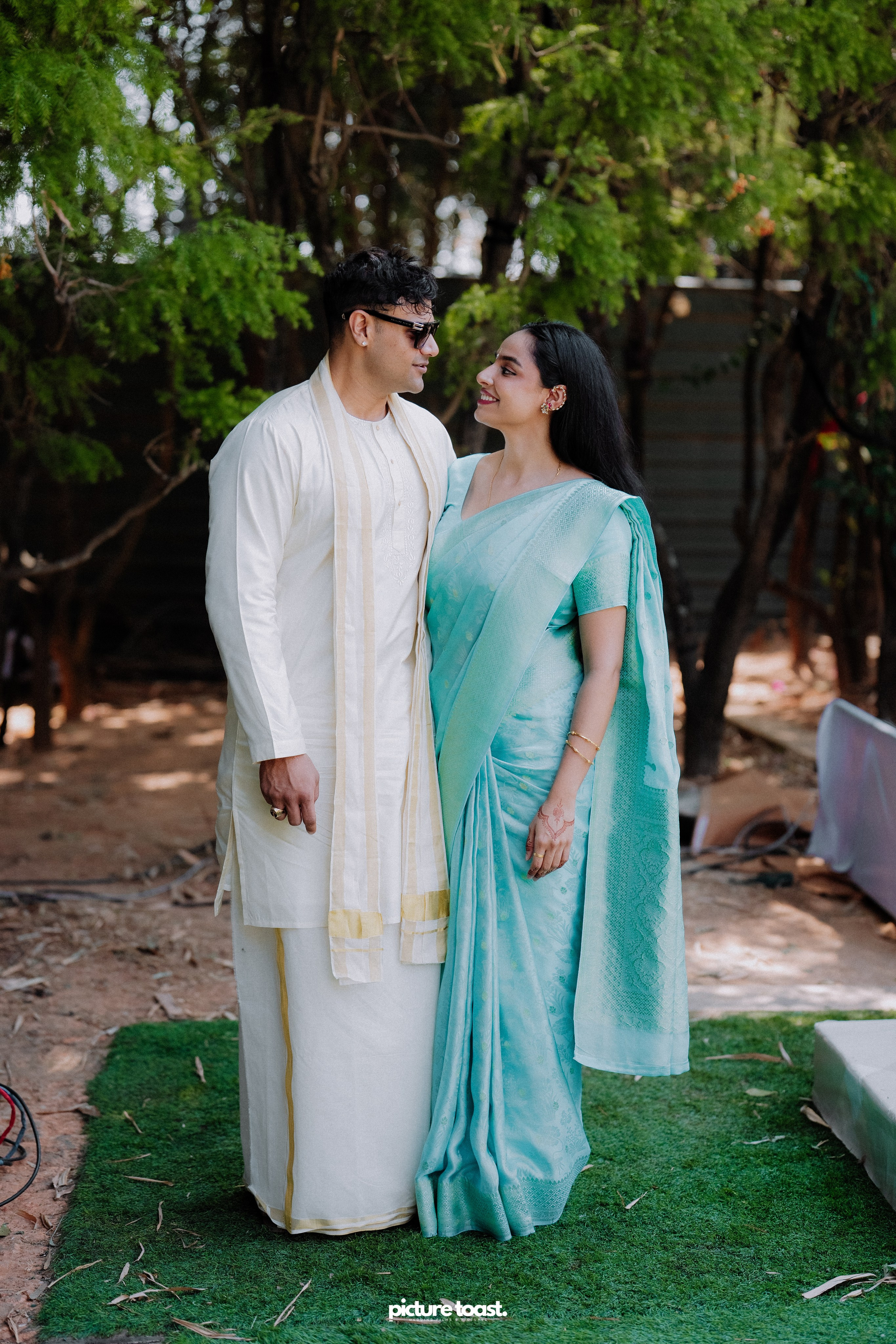 Blessing of Rajiv & Aashna. Fine art Wedding Photographers in India & Canada