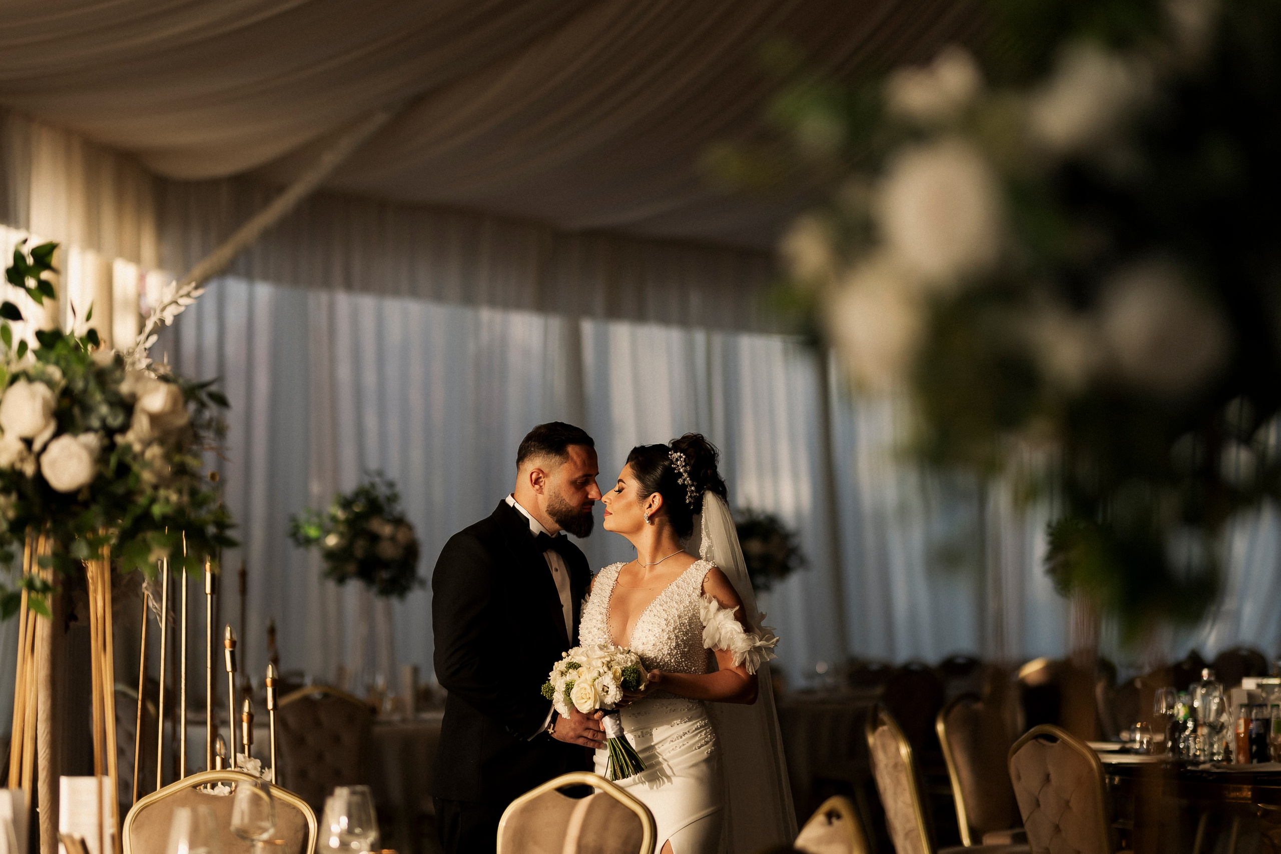 detalii masa nunta decor clasic