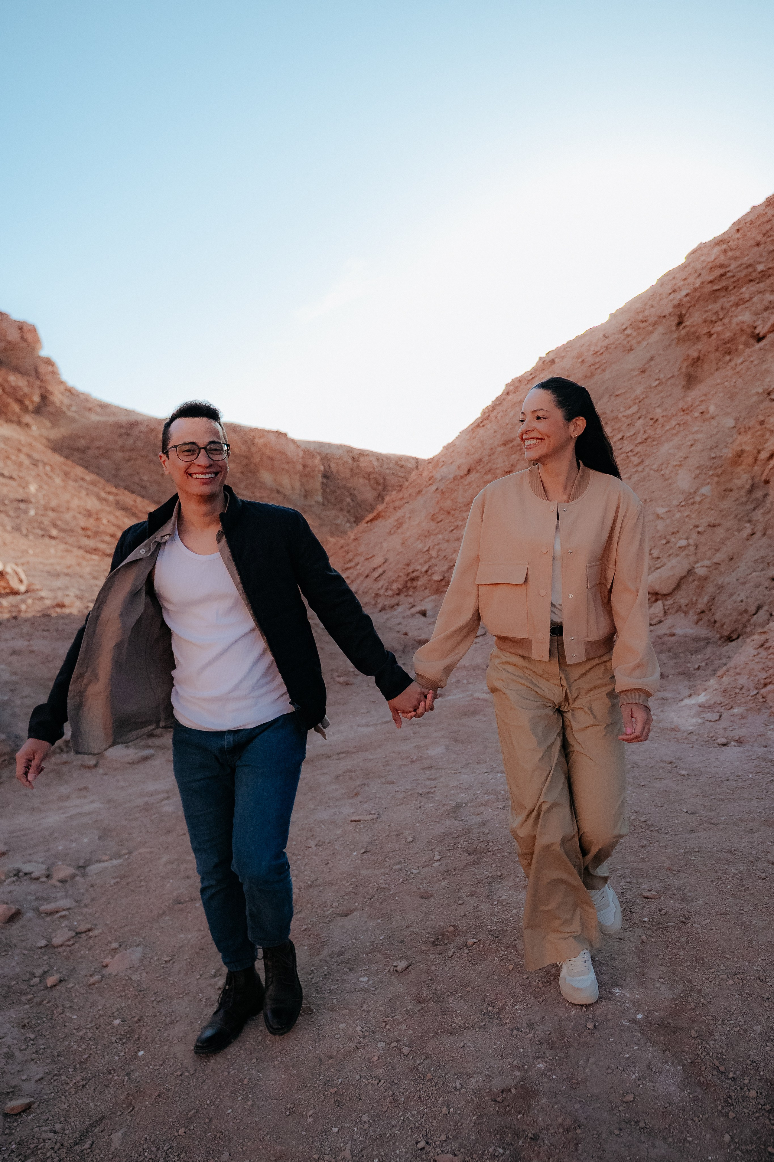 Sessão casual no Vale dos Cogumelos. Fotógrafo em San Pedro de Atacama