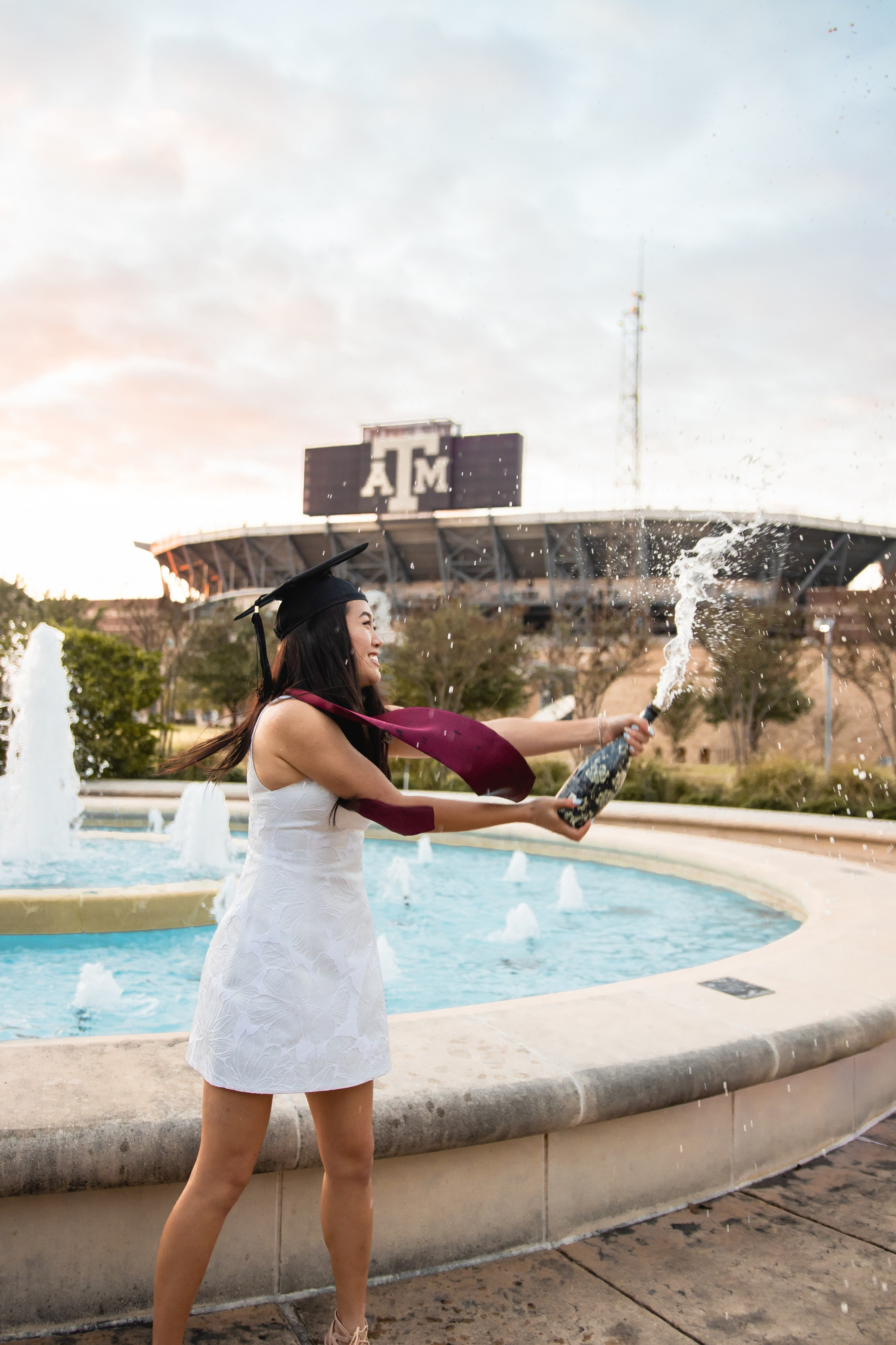 Kelly's senior photoshoot at Texas A&M University