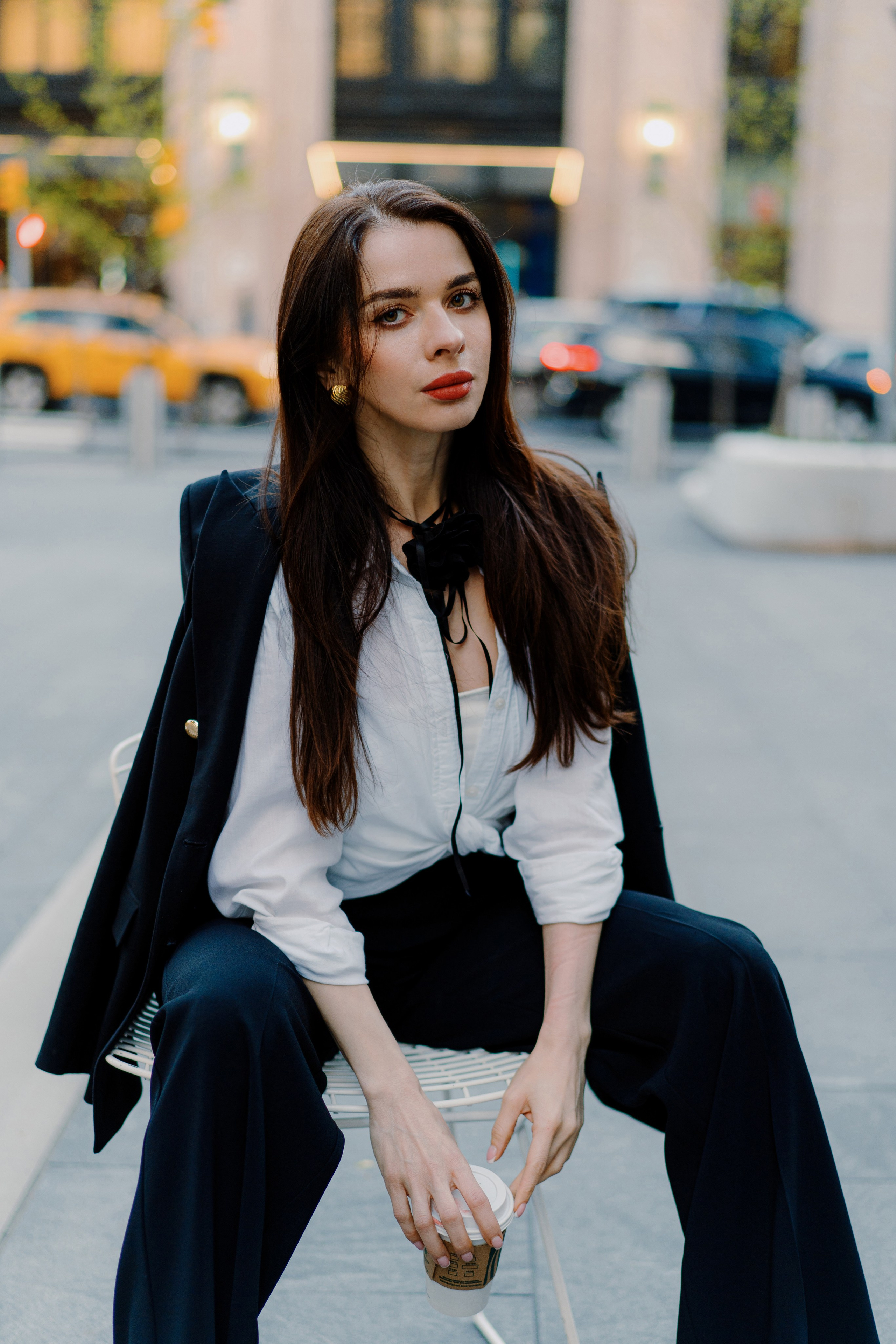 Natalia in Hudson Yards. Videographer and photographer in New York // MAKAROV.VIDEO