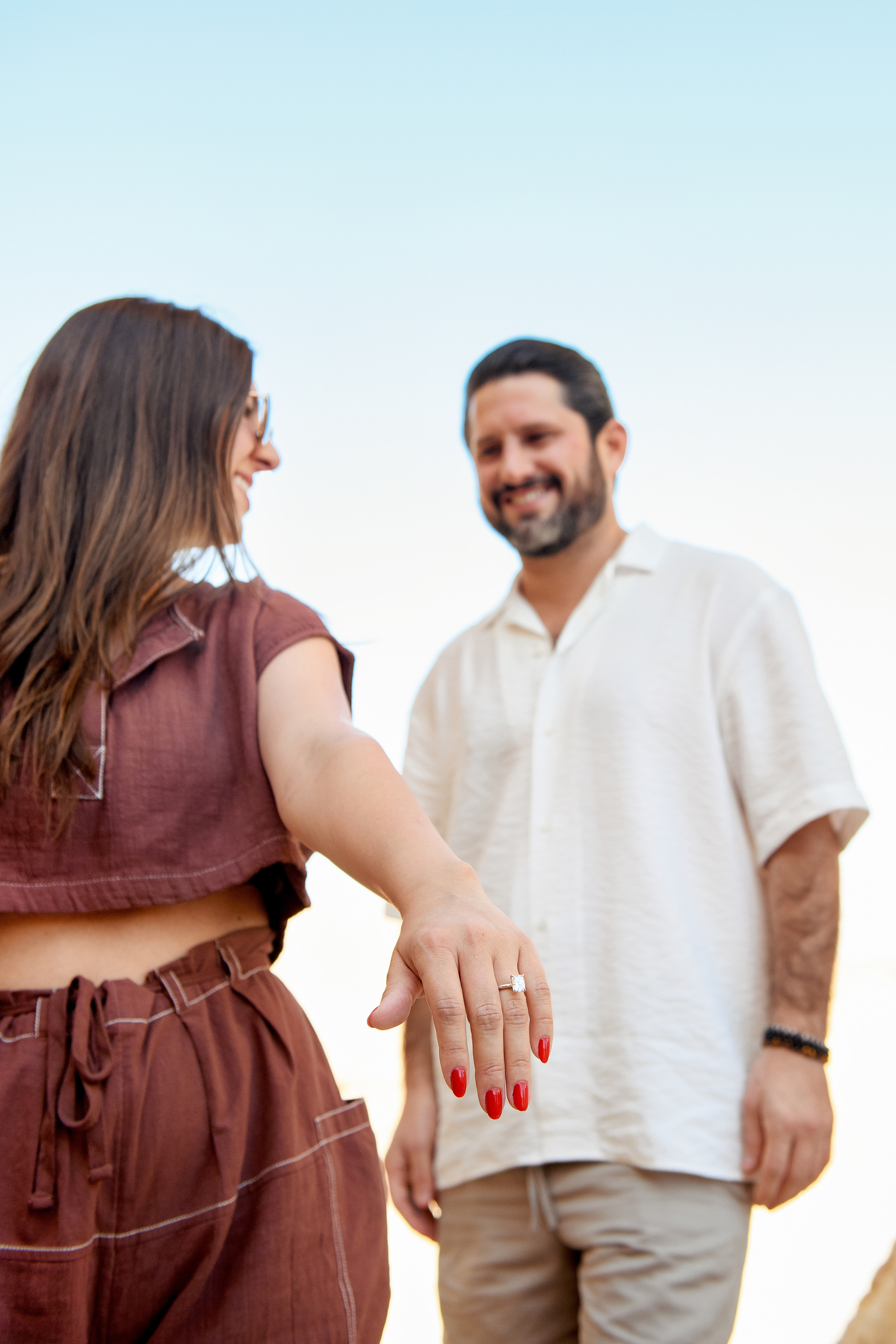 Proposal photoshooting “She said YES” for Ariel & Alexandra. Family children pregnancy love stories photographer in Eilat Israel Olga Amchislavsky