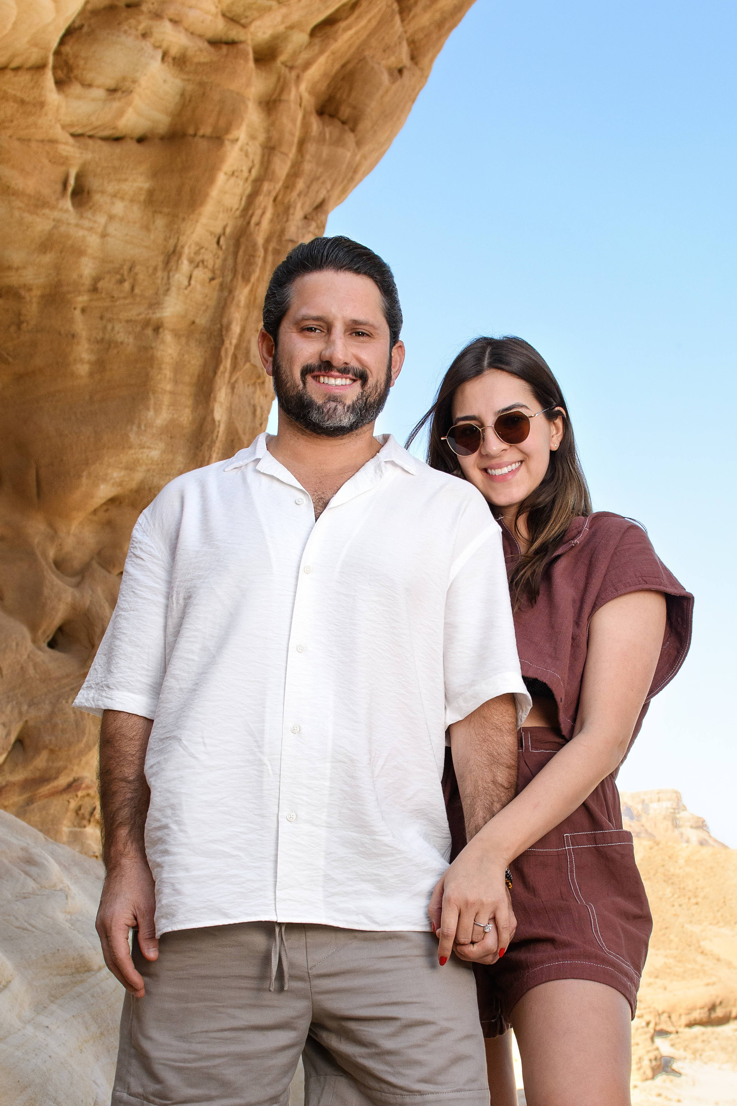 Proposal photoshooting “She said YES” for Ariel & Alexandra. Family children pregnancy love stories photographer in Eilat Israel Olga Amchislavsky