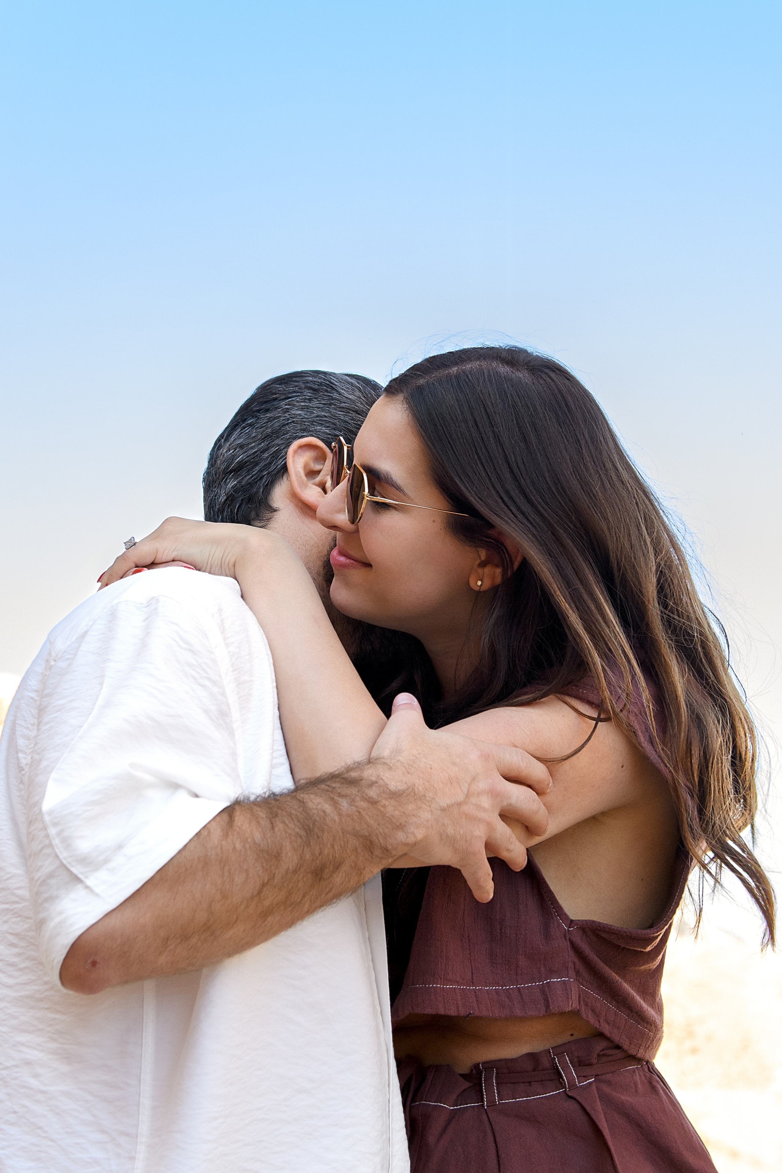 Proposal photoshooting “She said YES” for Ariel & Alexandra. Family children pregnancy love stories photographer in Eilat Israel Olga Amchislavsky