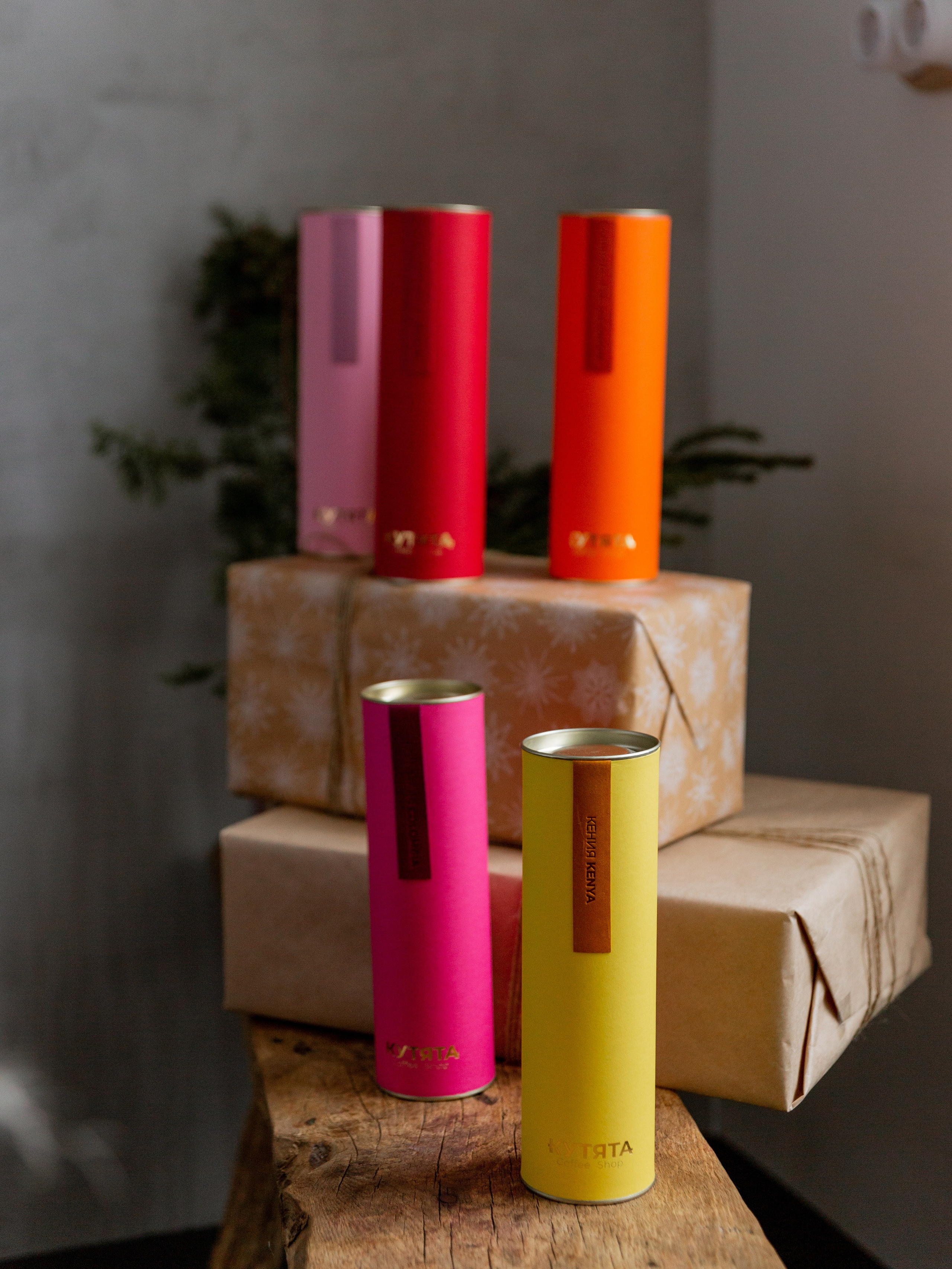 Kootyata coffee shop. Christmas menu. Photographer Vladmir Gladkov