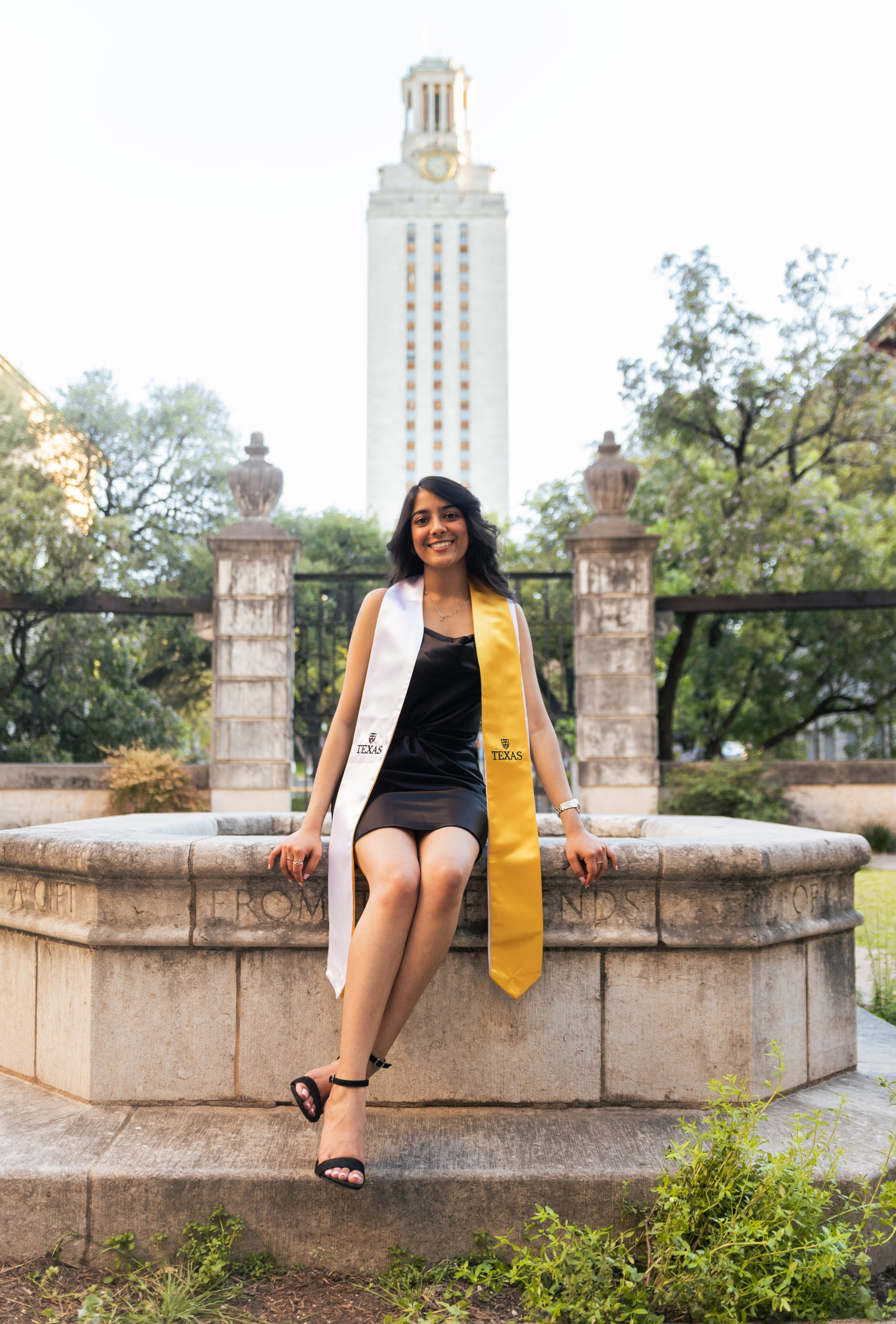 Payal’s graduation photoshoot at the University of Texas Austin