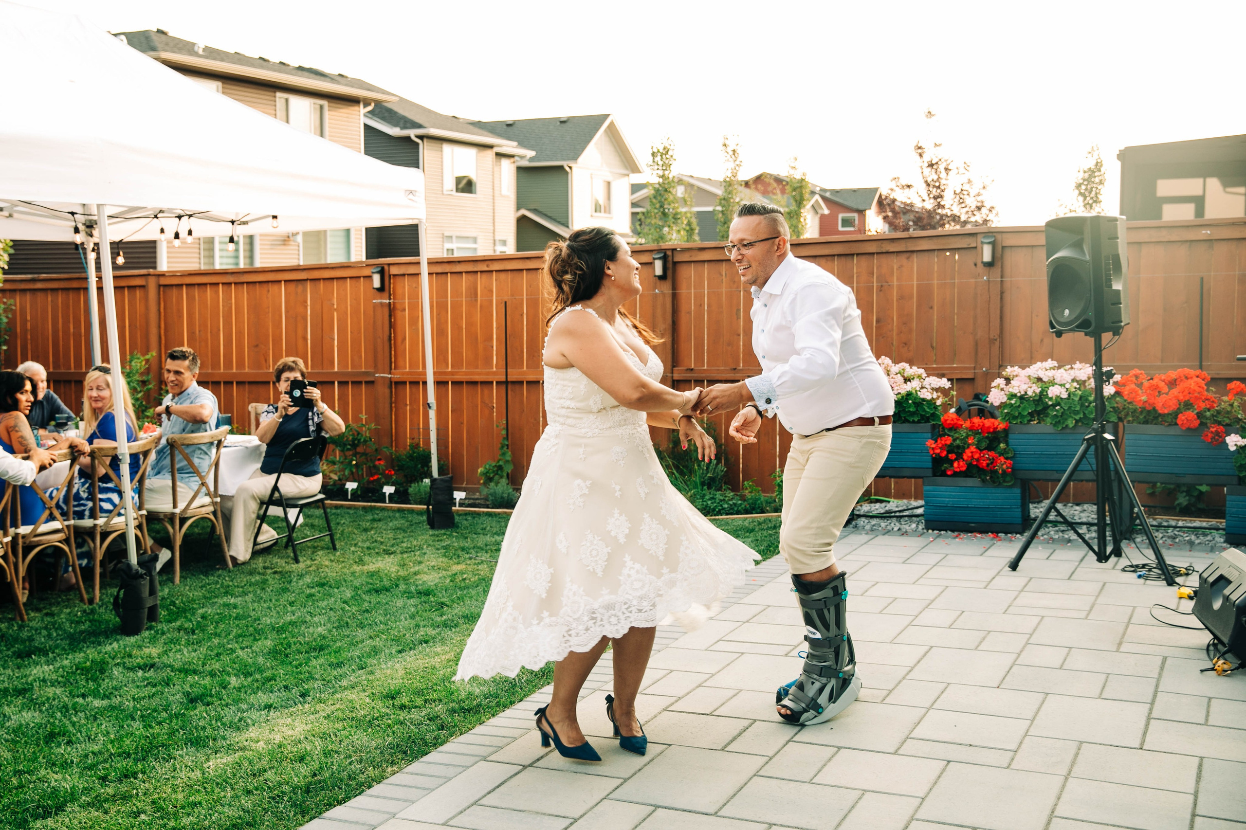 Pamela Backyard Wedding. Ching Li Photography