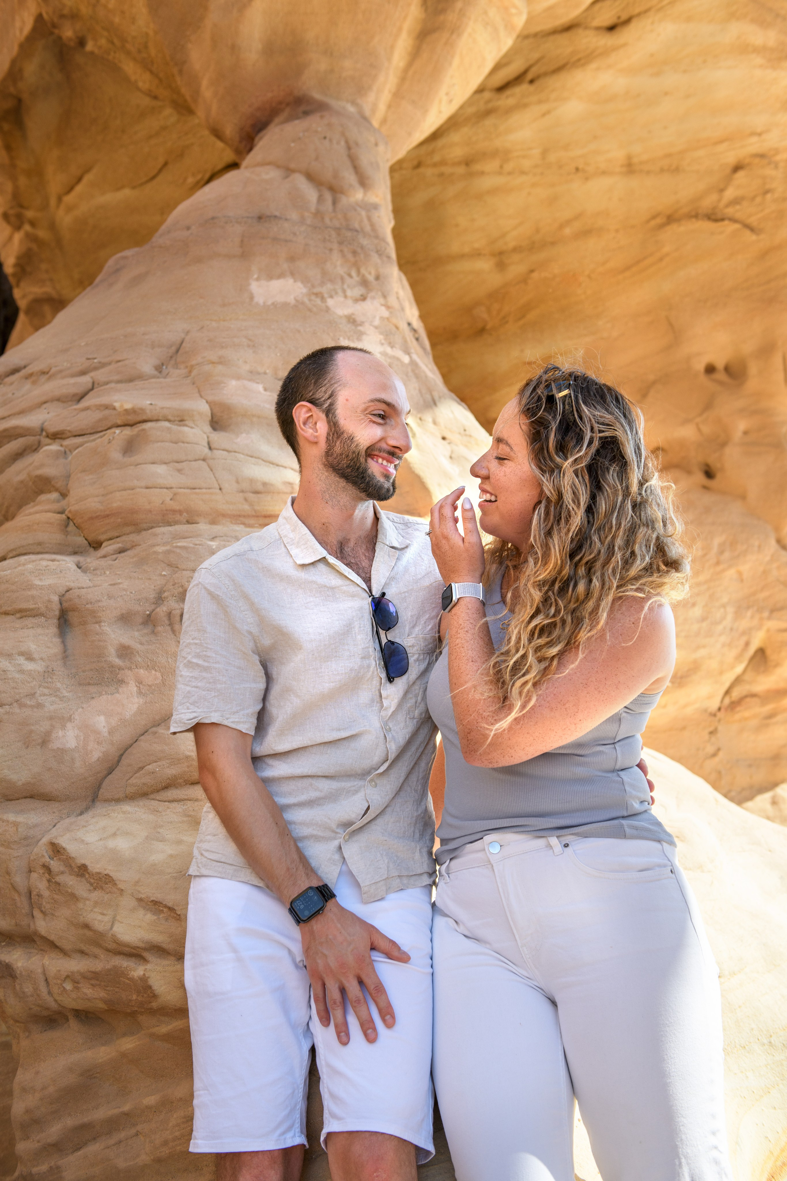 “She Said YES” in a Timna park for Lotan & Zohar. Family children pregnancy love stories photographer in Eilat Israel Olga Amchislavsky