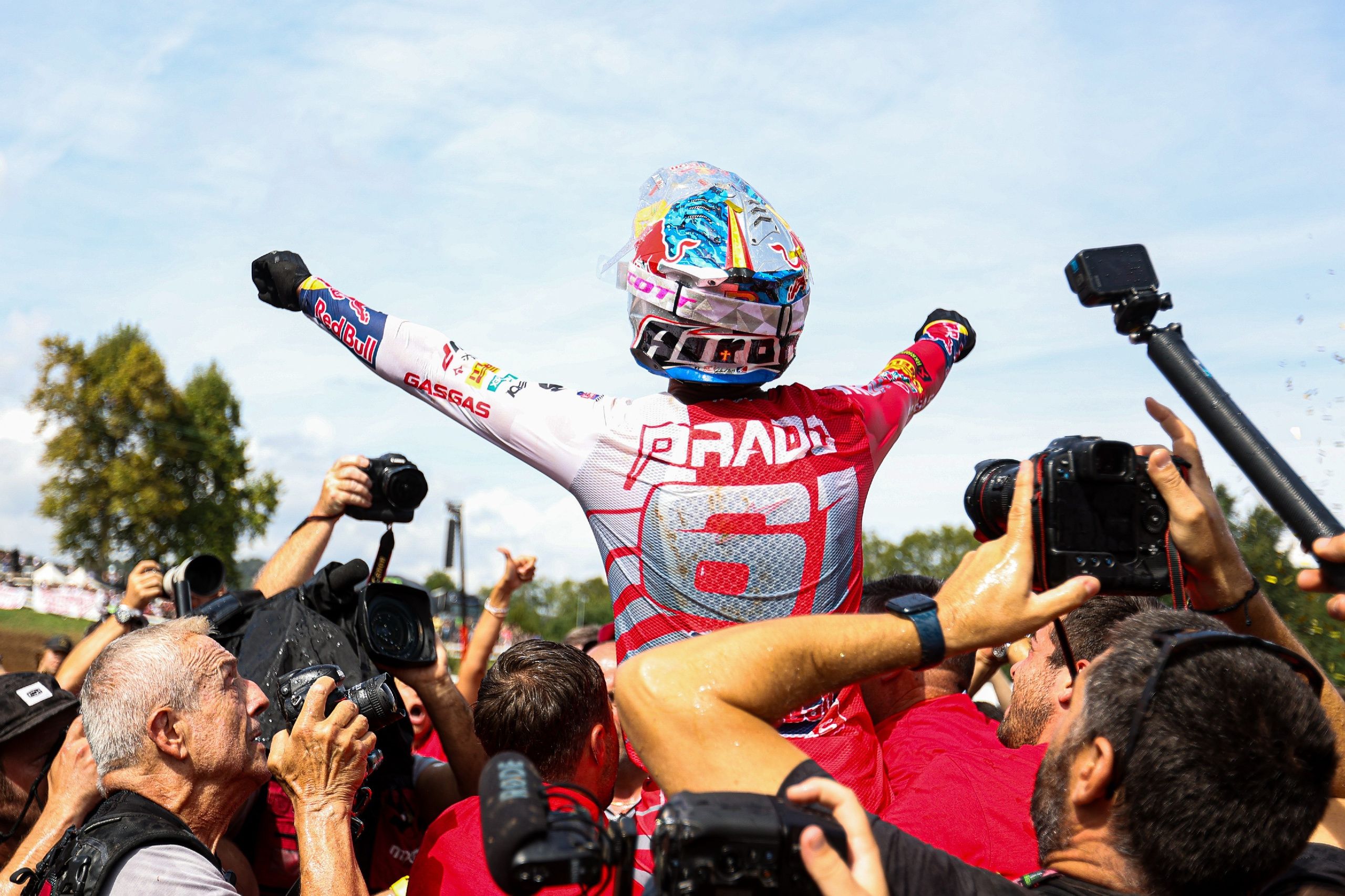 Jorge Prado title celebration MXGP Motocross World Championship