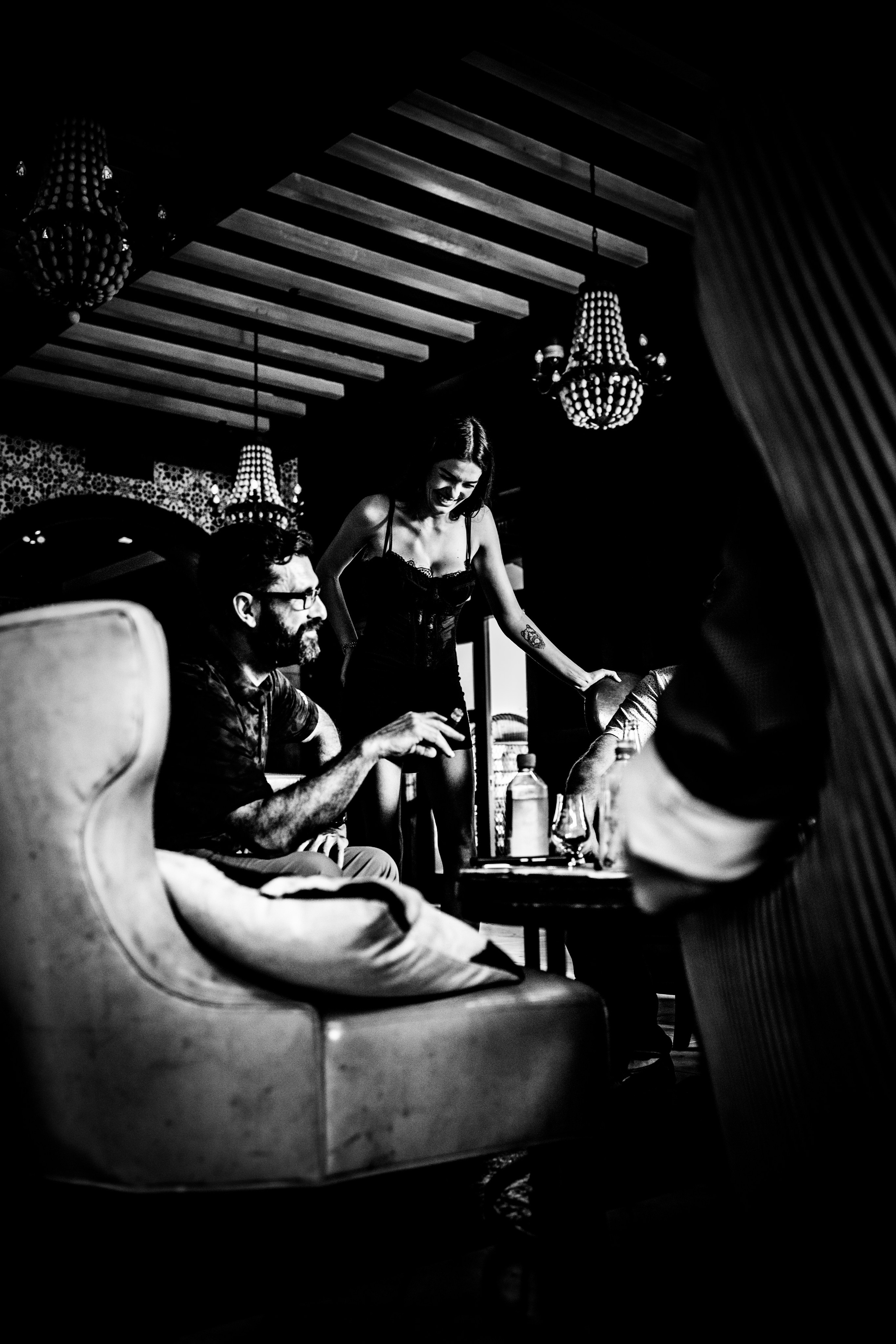 Burn Black and White Series. Out and About 239