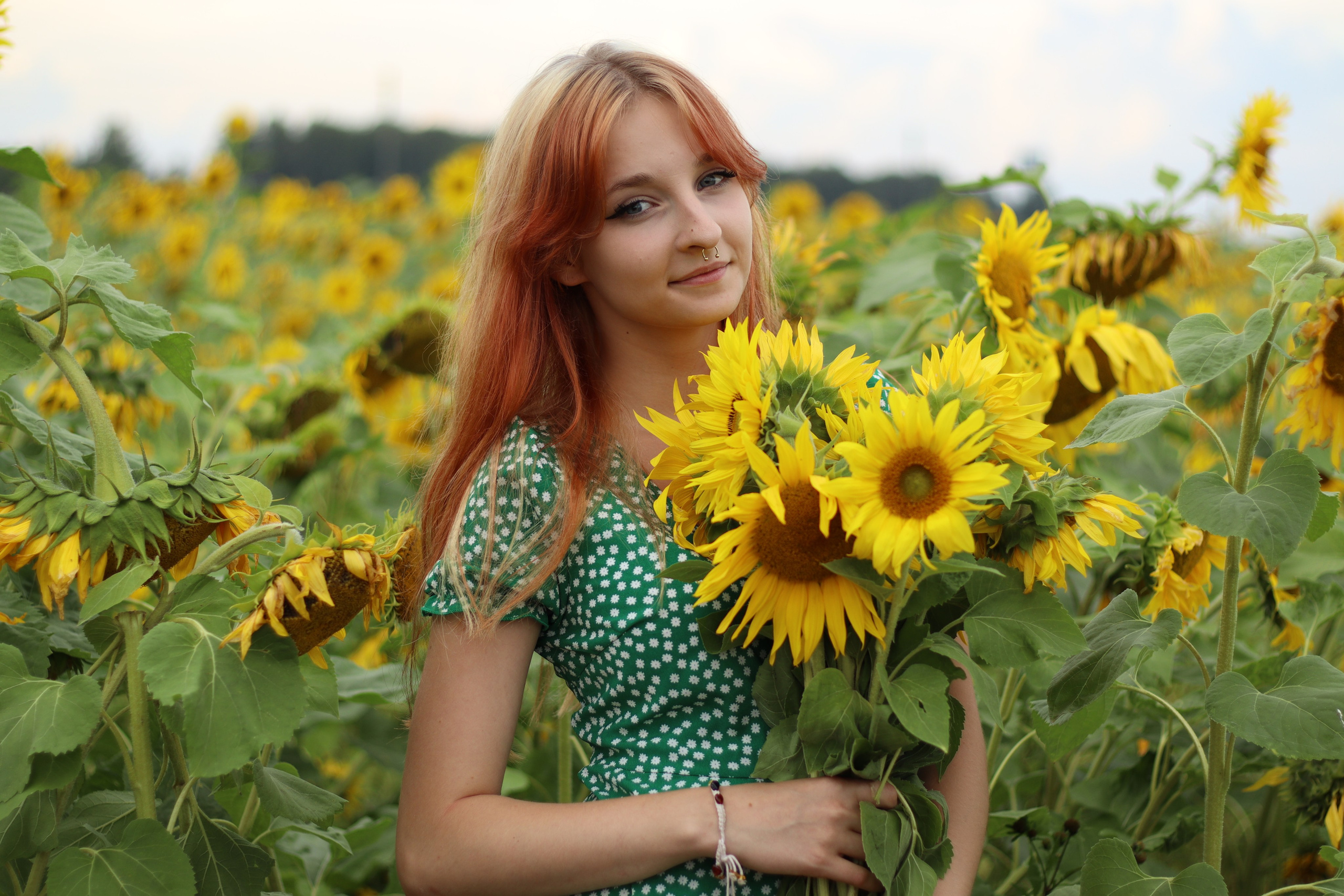 Фотосессия в подсолнухах. Фотограф / Даугавпилс / Ольга Антонова