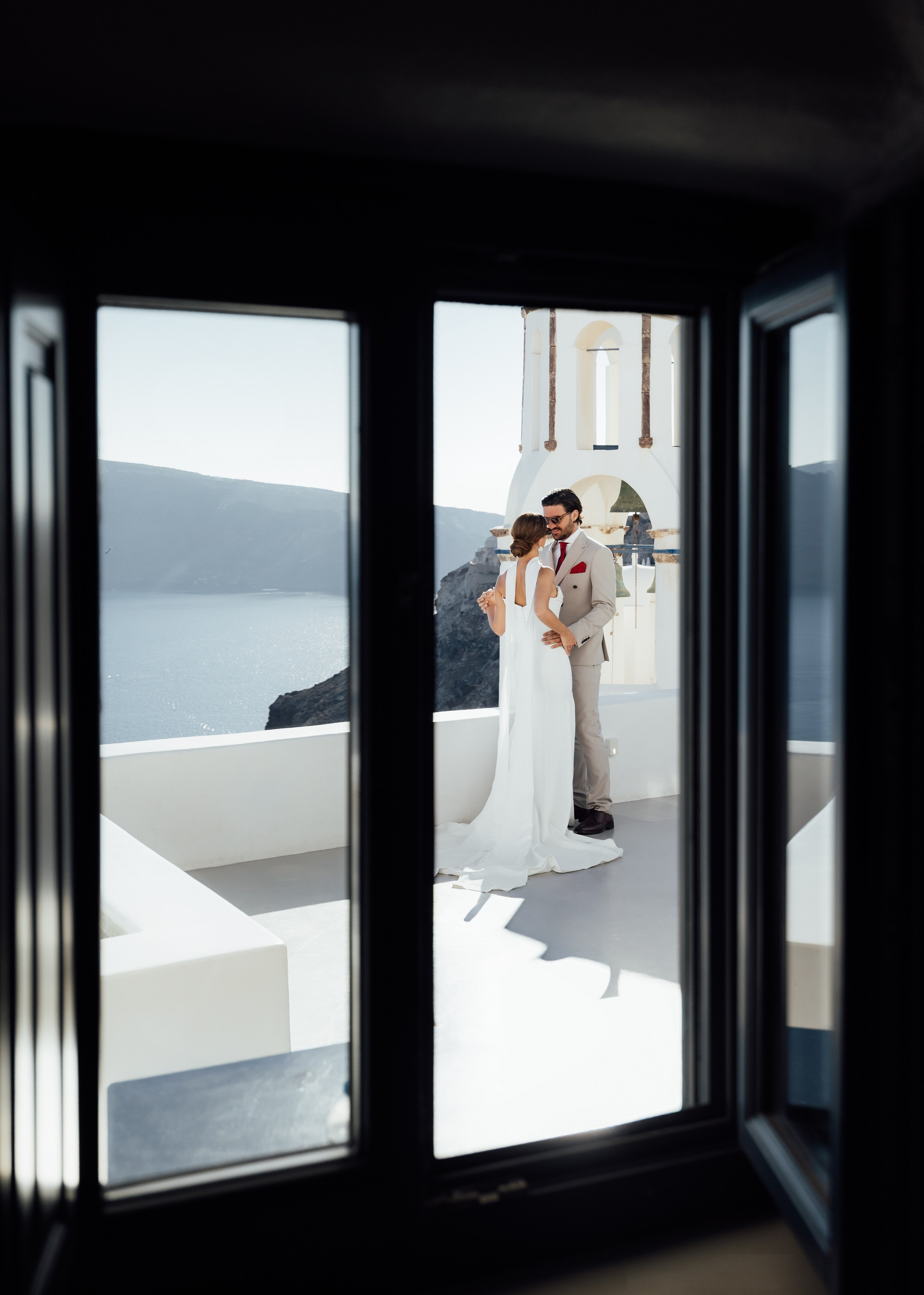 David & Serena. Santorini, GR. Timeless Wedding & Events Photography. Based in London, working across Europe