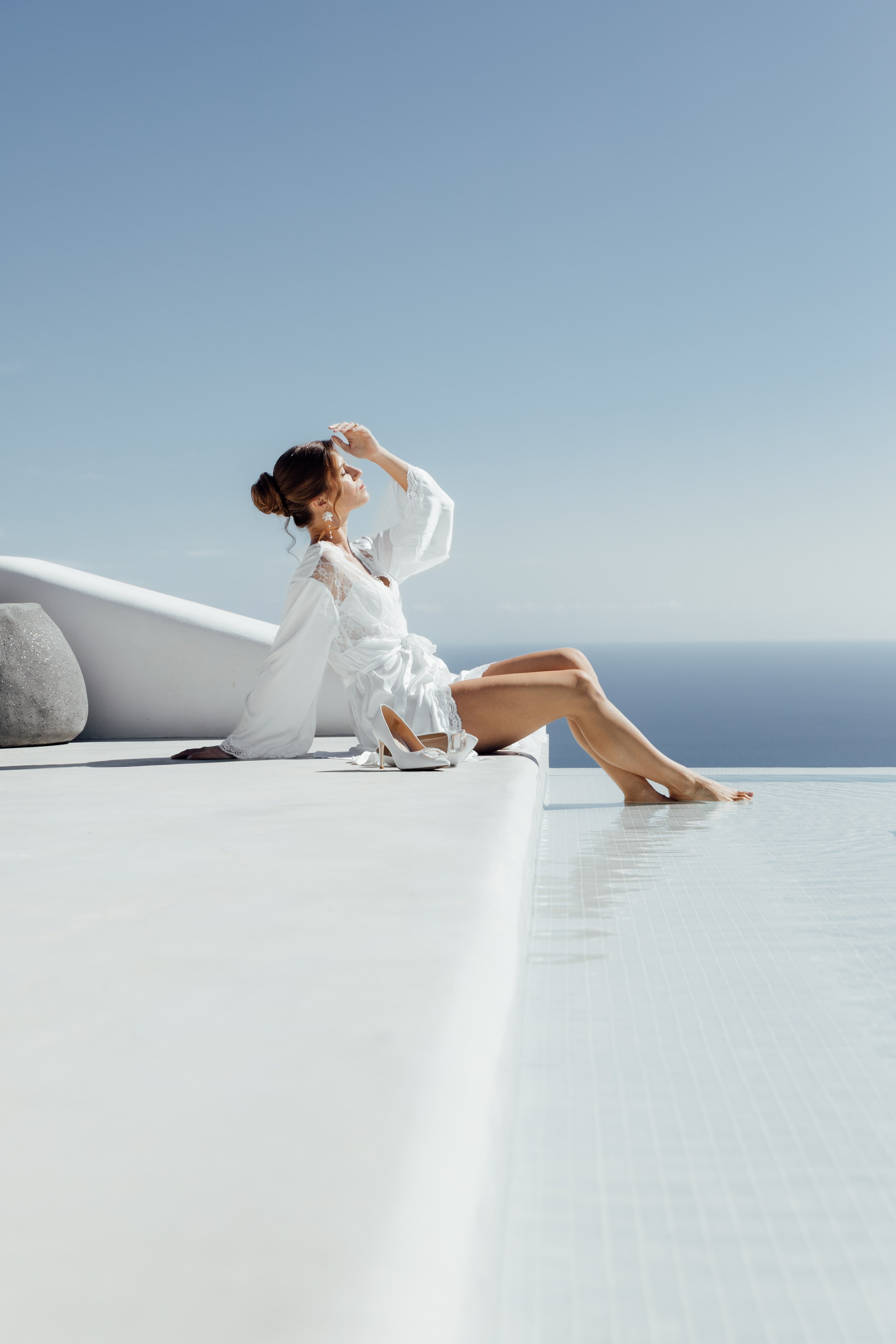 David & Serena. Santorini, GR. Timeless Wedding & Events Photography. Based in London, working across Europe