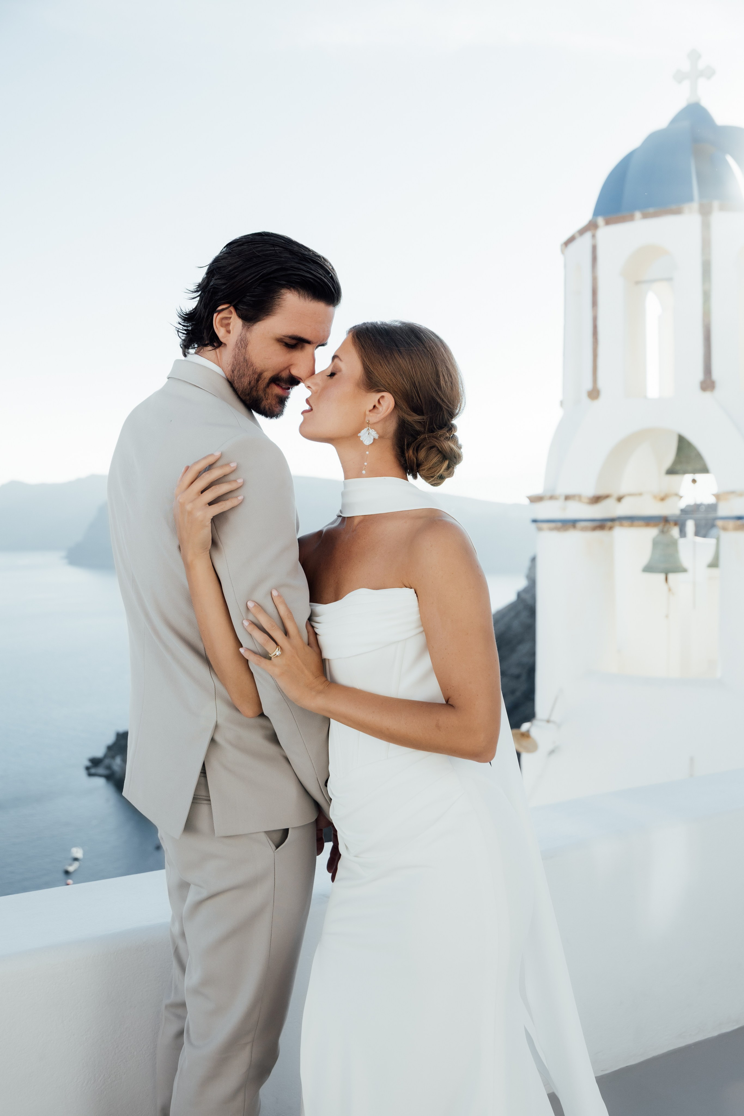 David & Serena. Santorini, GR. Timeless Wedding & Events Photography. Based in London, working across Europe