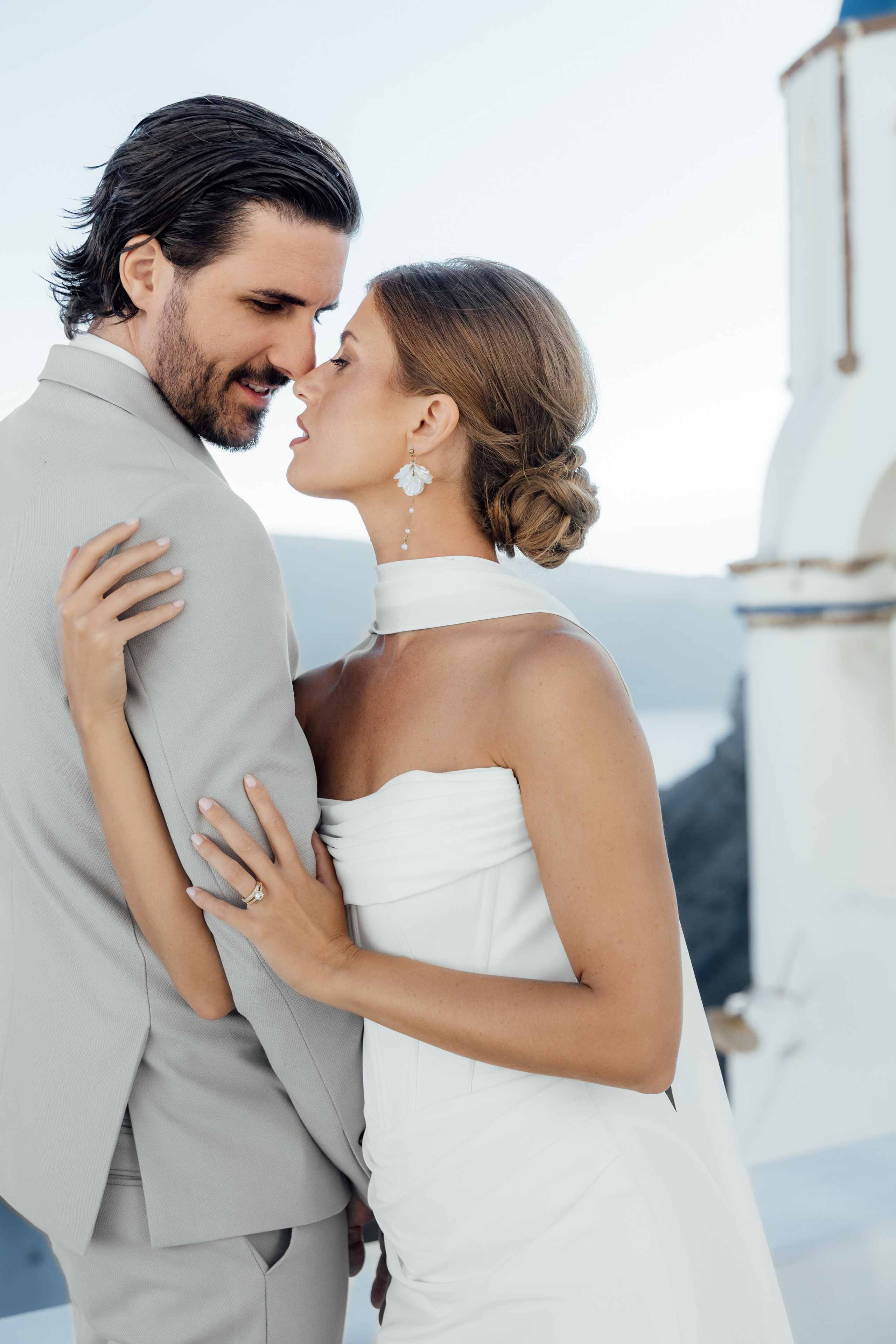 David & Serena. Santorini, GR. Timeless Wedding & Events Photography. Based in London, working across Europe