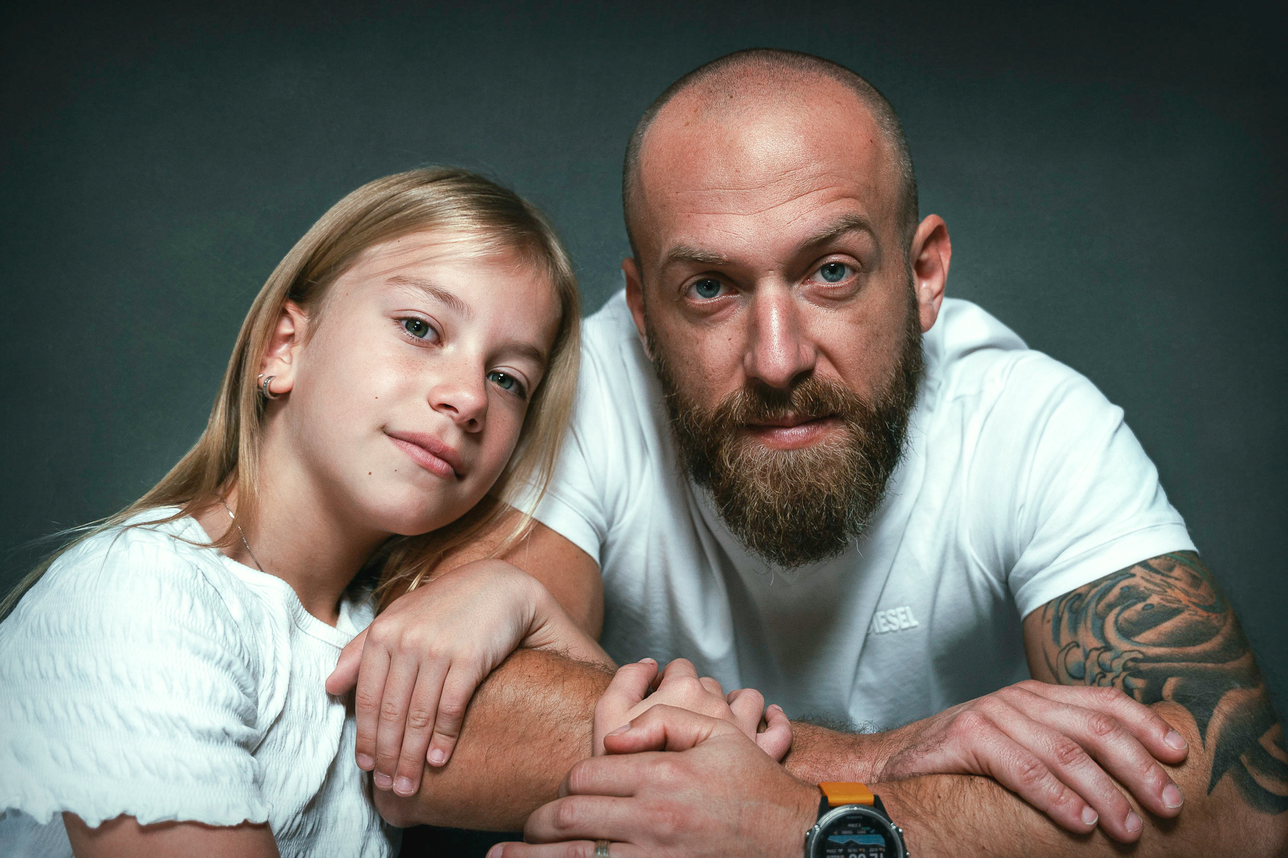 Father & daughter. Andrey Pochernin portrait and fine art photography. Андрей Почернин