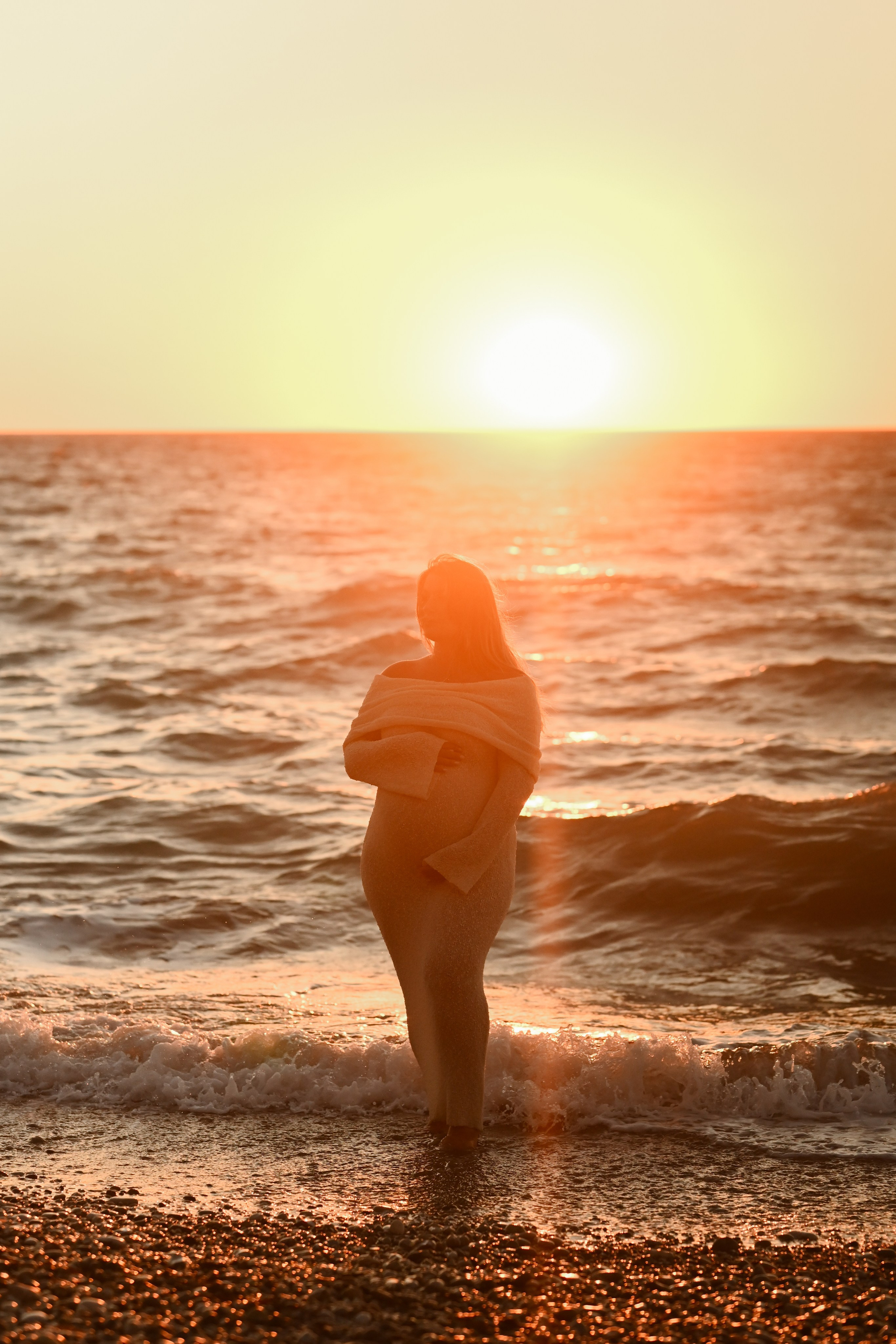 Romantic Beach Photoshoot in Rhodes — Couples & Maternity Photography at Sunset. Photographer in Rhodes Island