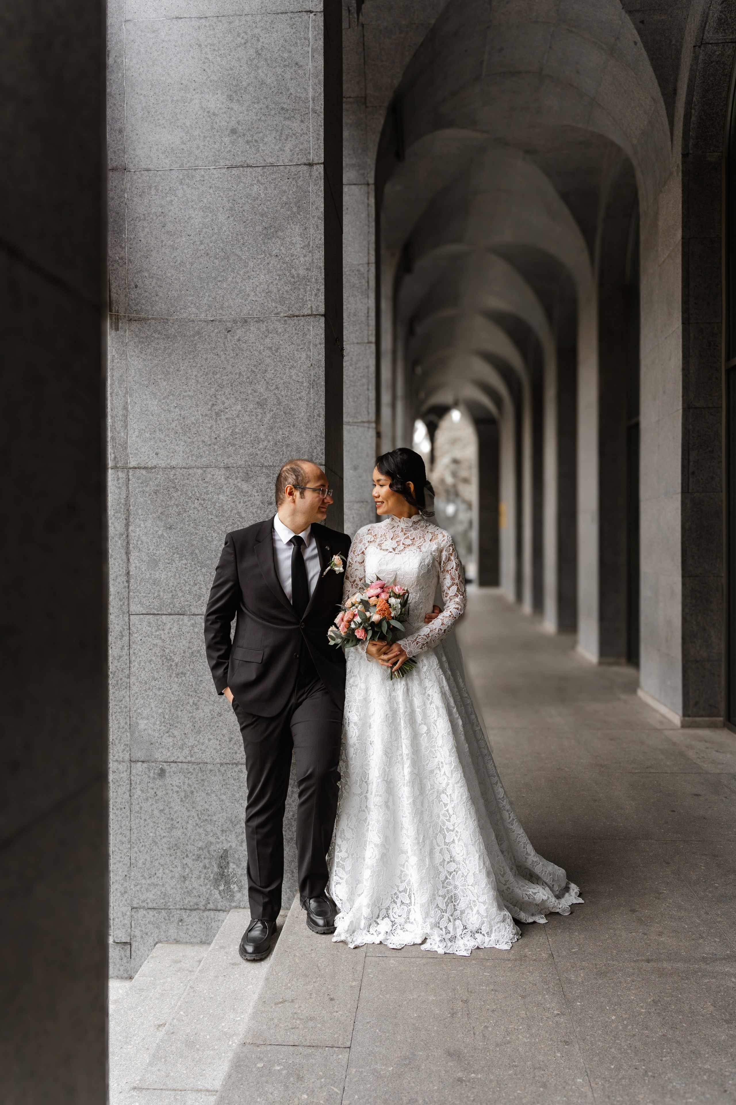 A wedding couple from Turkey and the Philippines in Tbilisi. Destination Wedding Photographers in Georgia, Armenia. Maks Kovalenko and Lara Tatosyan. Wedding videographer
