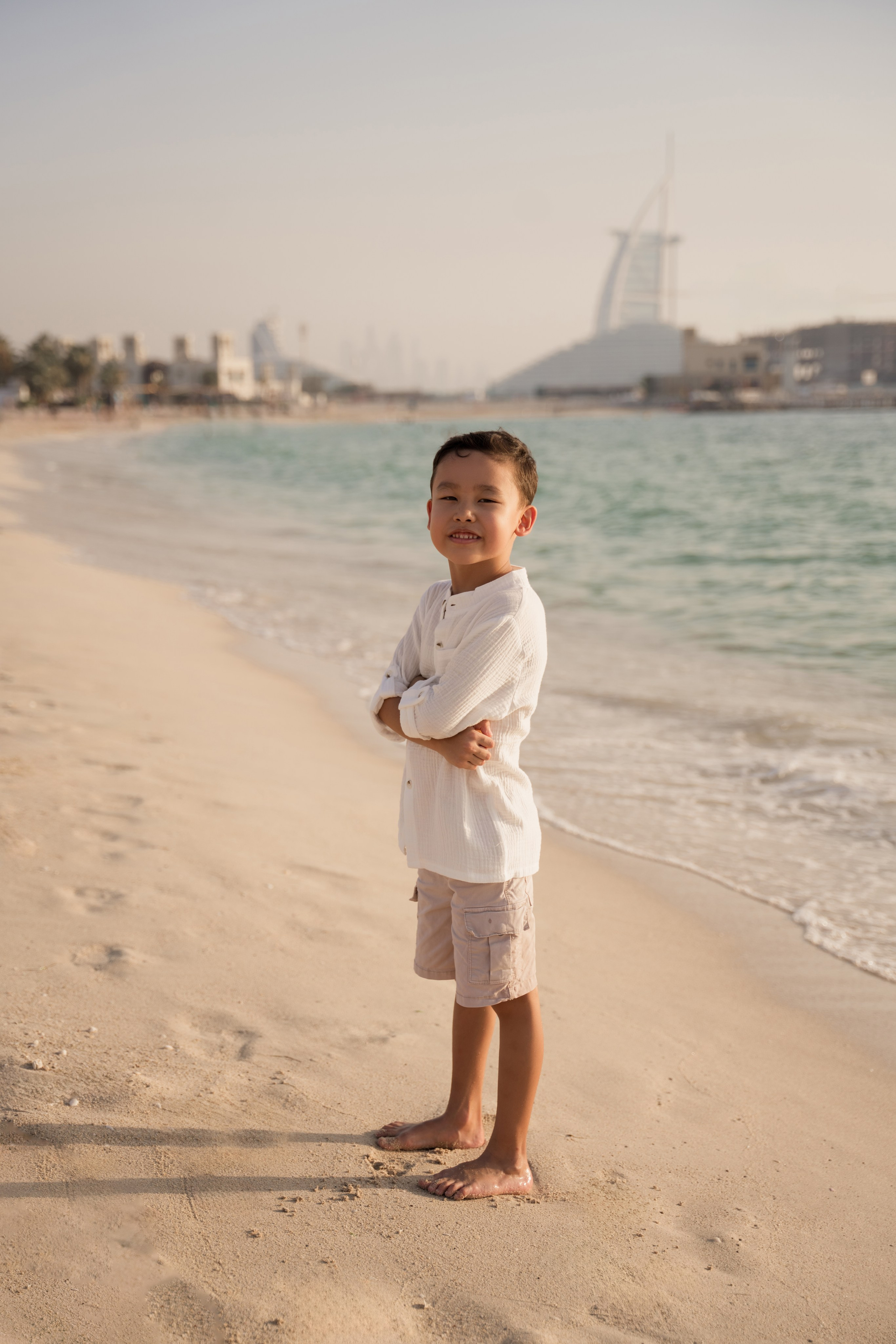 Waves and sun. Angela Iakovleva — Family Photographer in Dubai