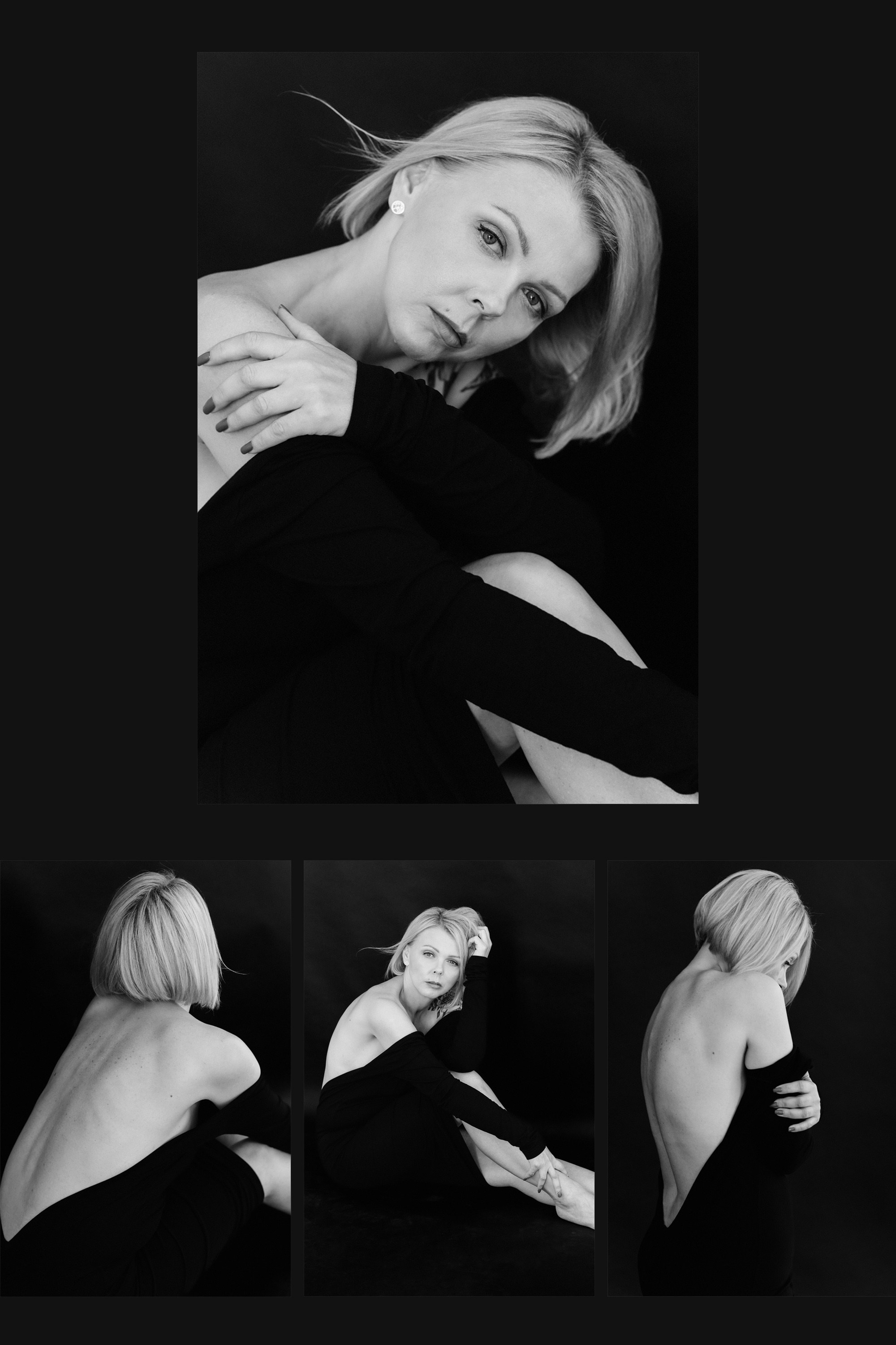 Sesja kobieca Warszawa. Kobieca sesja w studio. Sesja zdjęciowa na 40 urodziny. Portret kobiety dojrzałej 