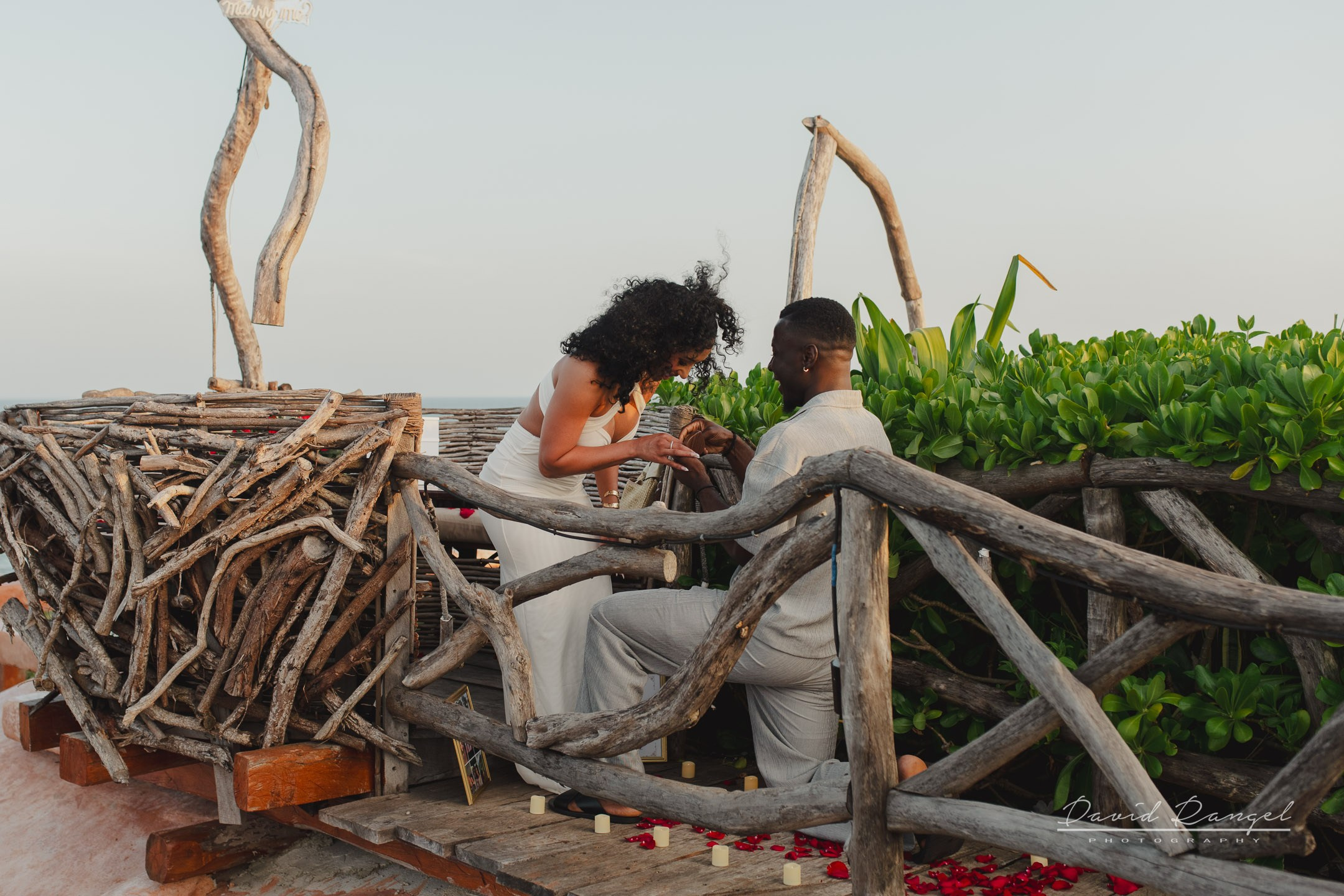 Akon and Tylor engagement session at the Hotel Karan Tulum. Destination wedding photographer based in Cancun and Riviera Maya with service worldwide