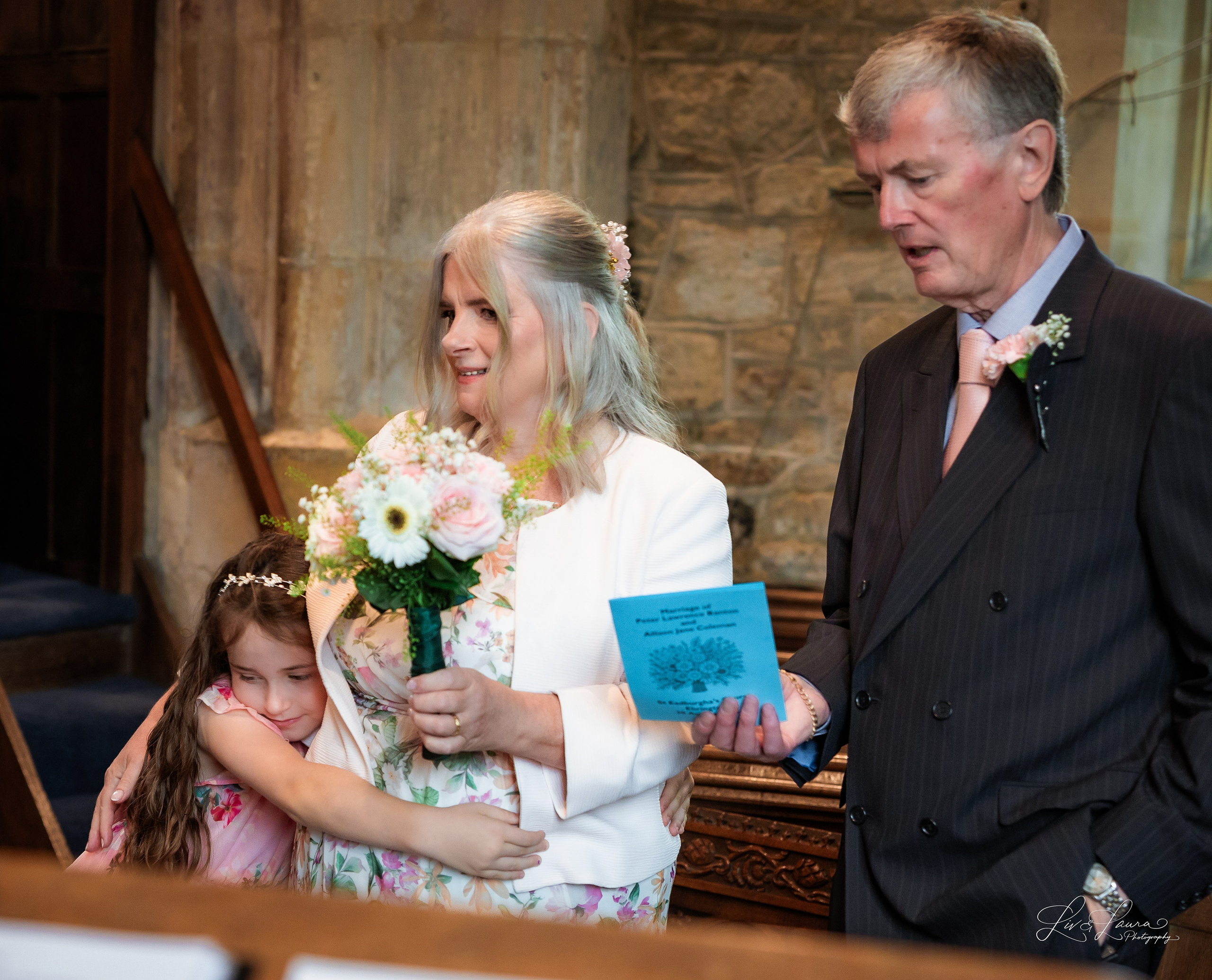 Church Wedding. Wedding and boudoir photography by Liv and Laura