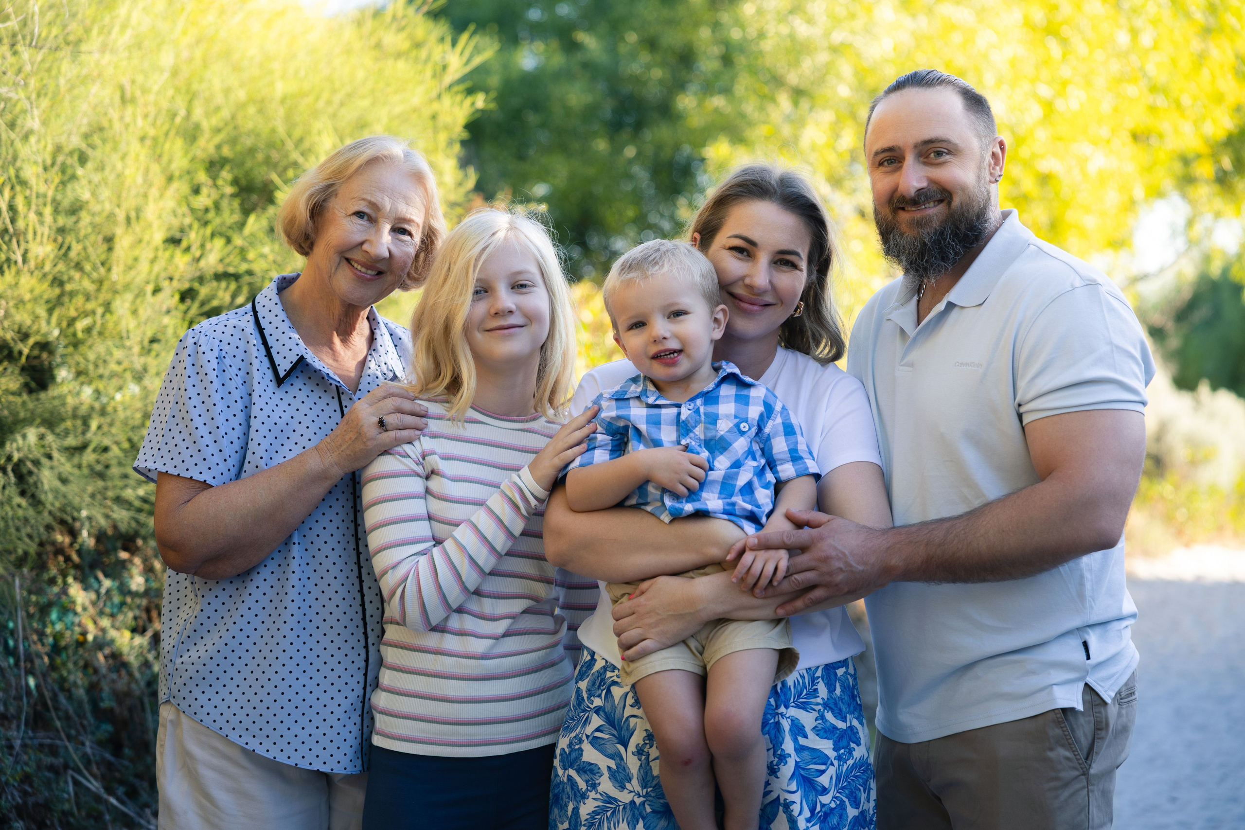 Photos from different family photoshoots