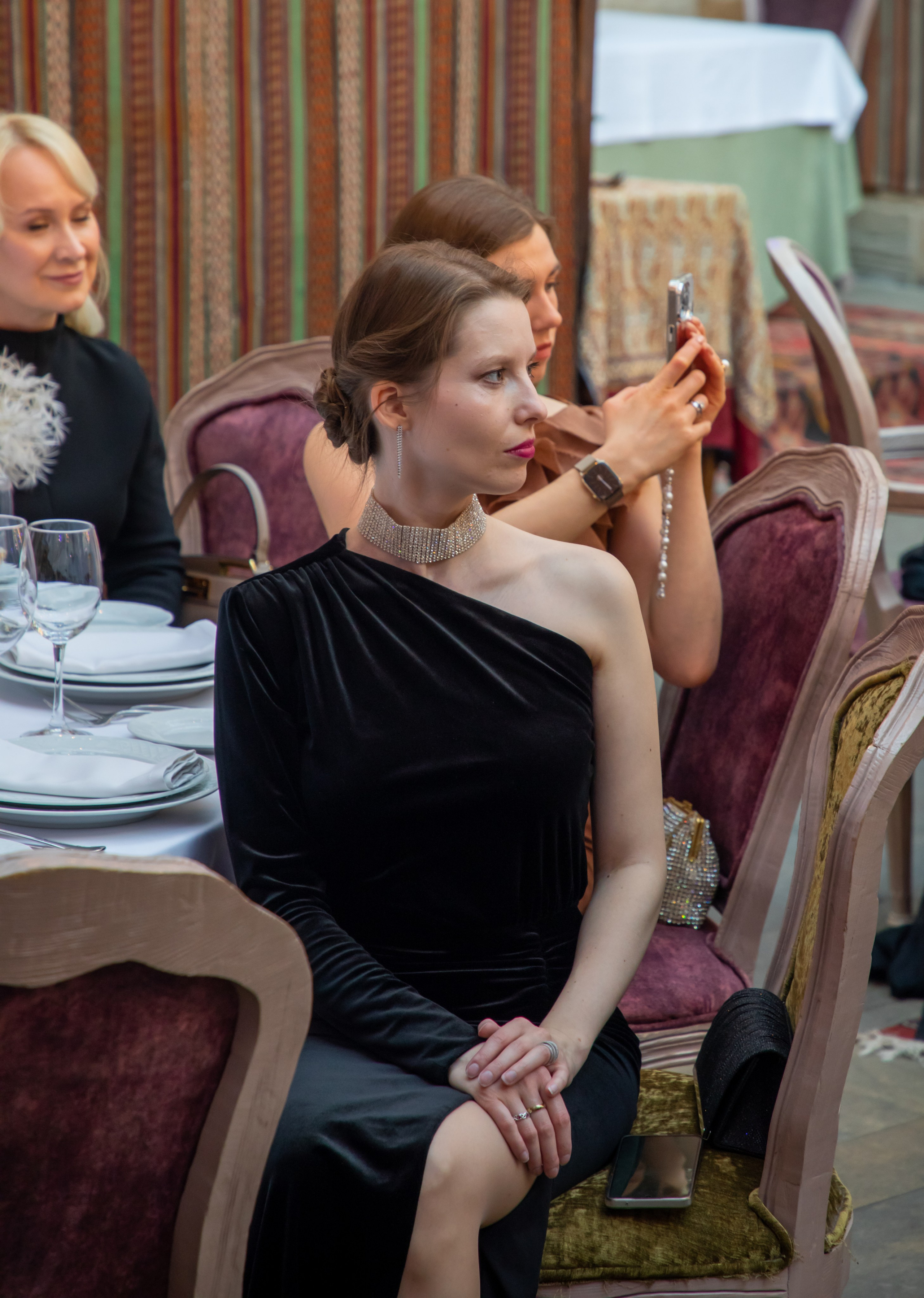 Gala-Dinner with the French Countess, the main etiquette expert Marie de Tilly. Baku Photographer