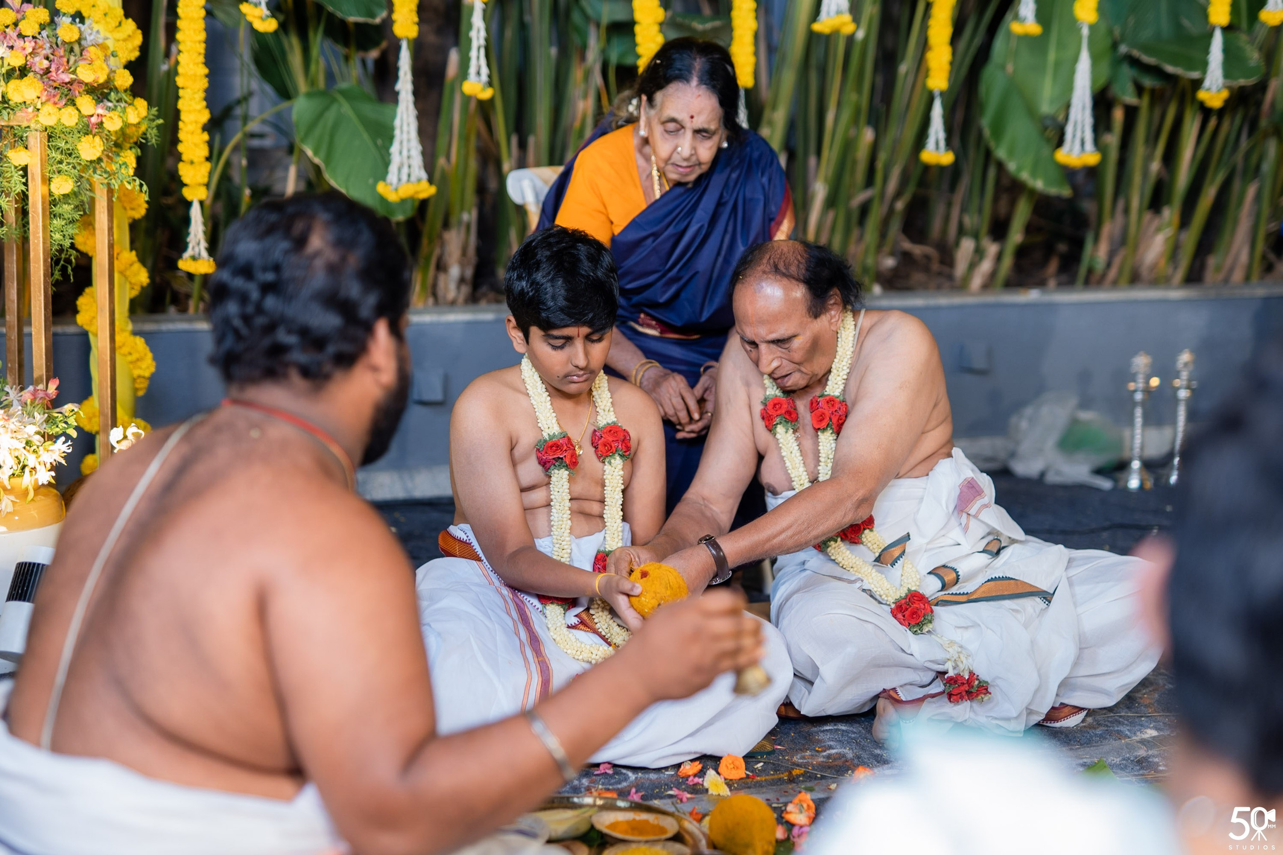 SANJAY AND SAKETH UPANAYANA. 50mm STUDIOS