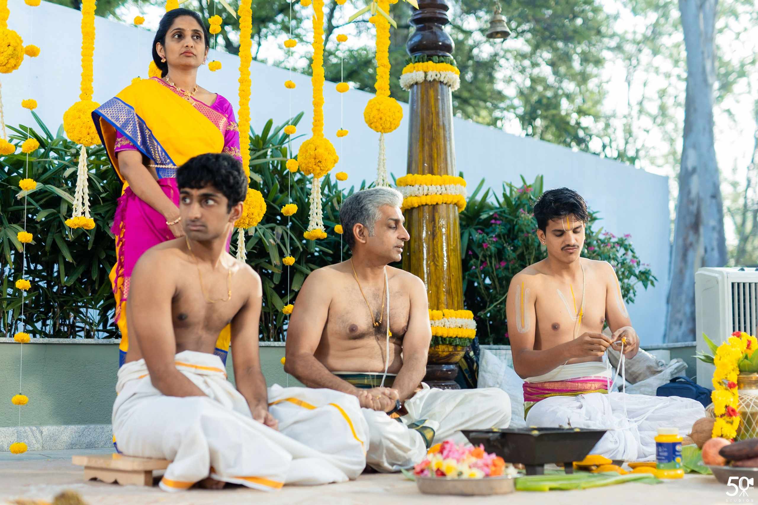 SANJAY AND SAKETH UPANAYANA. 50mm STUDIOS