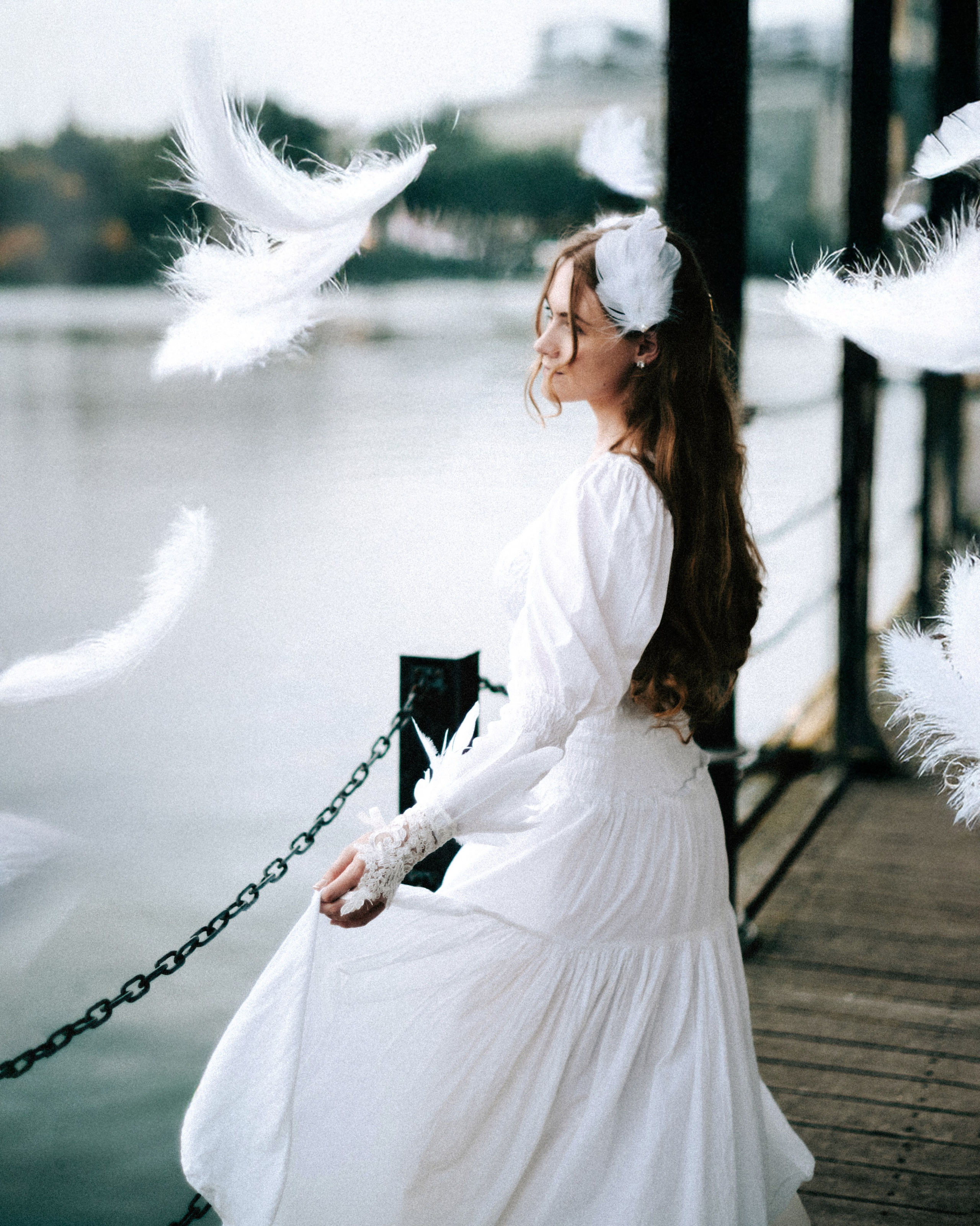 Swan Princess Portrait Photoshoot in London. Moth & Moss Photography