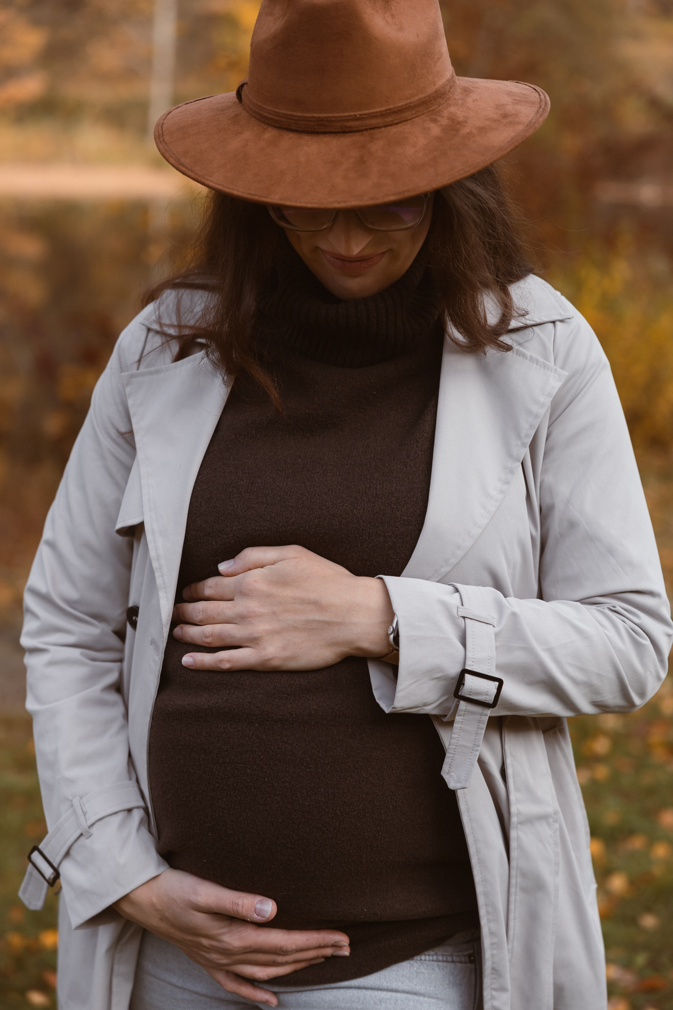 Podzimní těhotenské focení. Rodinná, těhotenská, newborn a lifestyle fotografka v Písku Oxana Telupilova