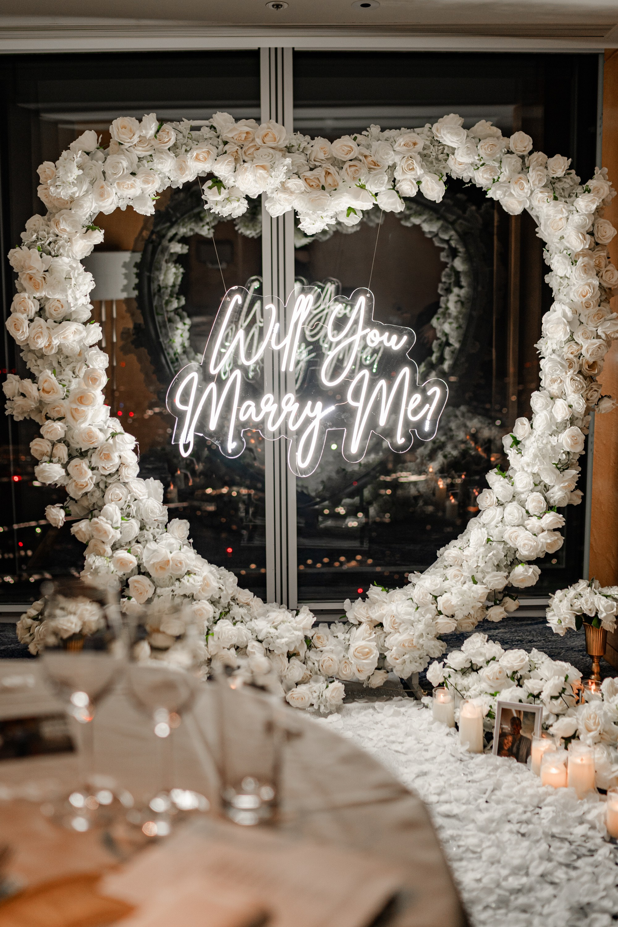 The proposal in The Shard. Tonya Kyrylenko photographer in London