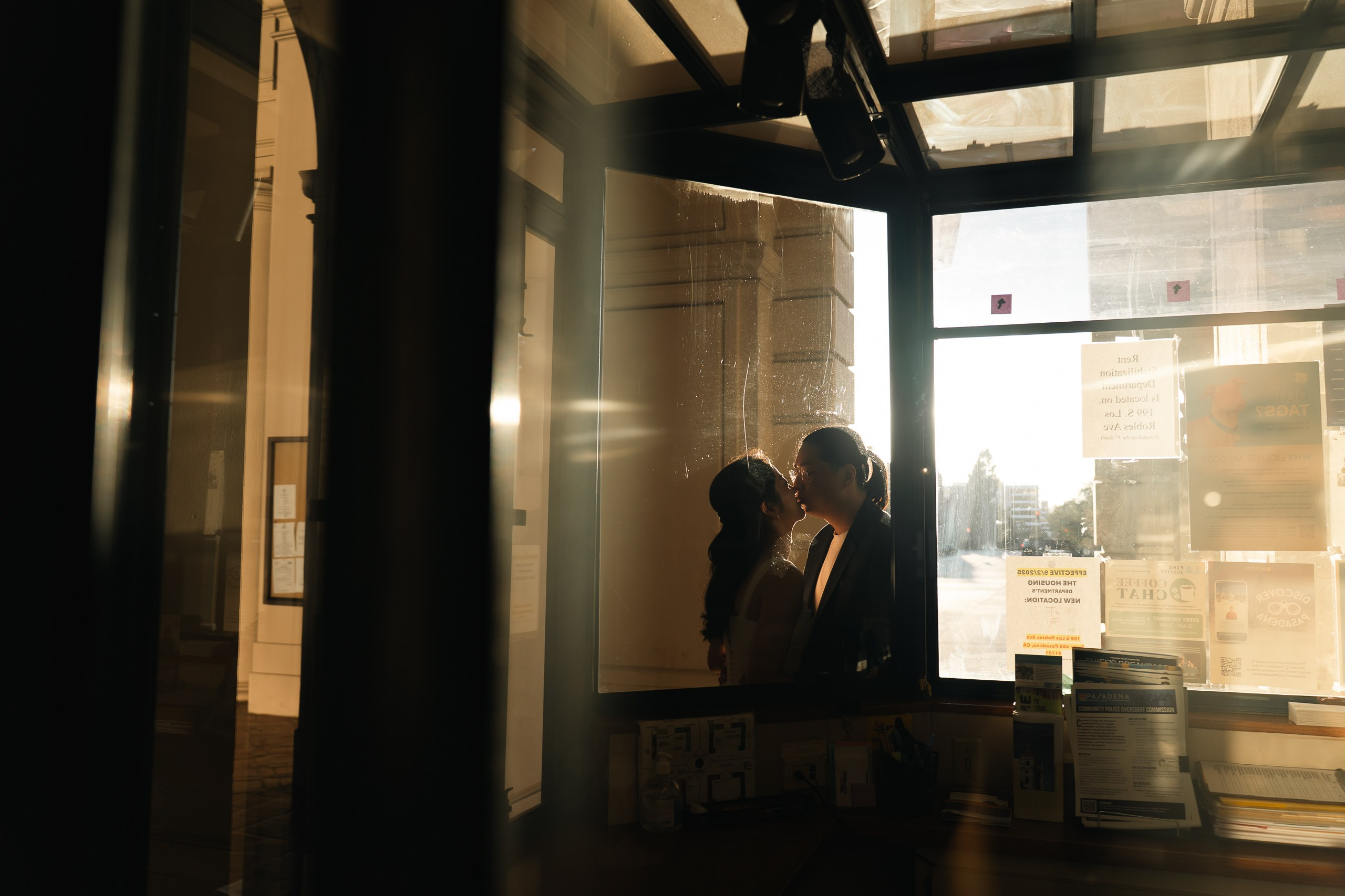 Cinematic Pasadena City Hall Engagement