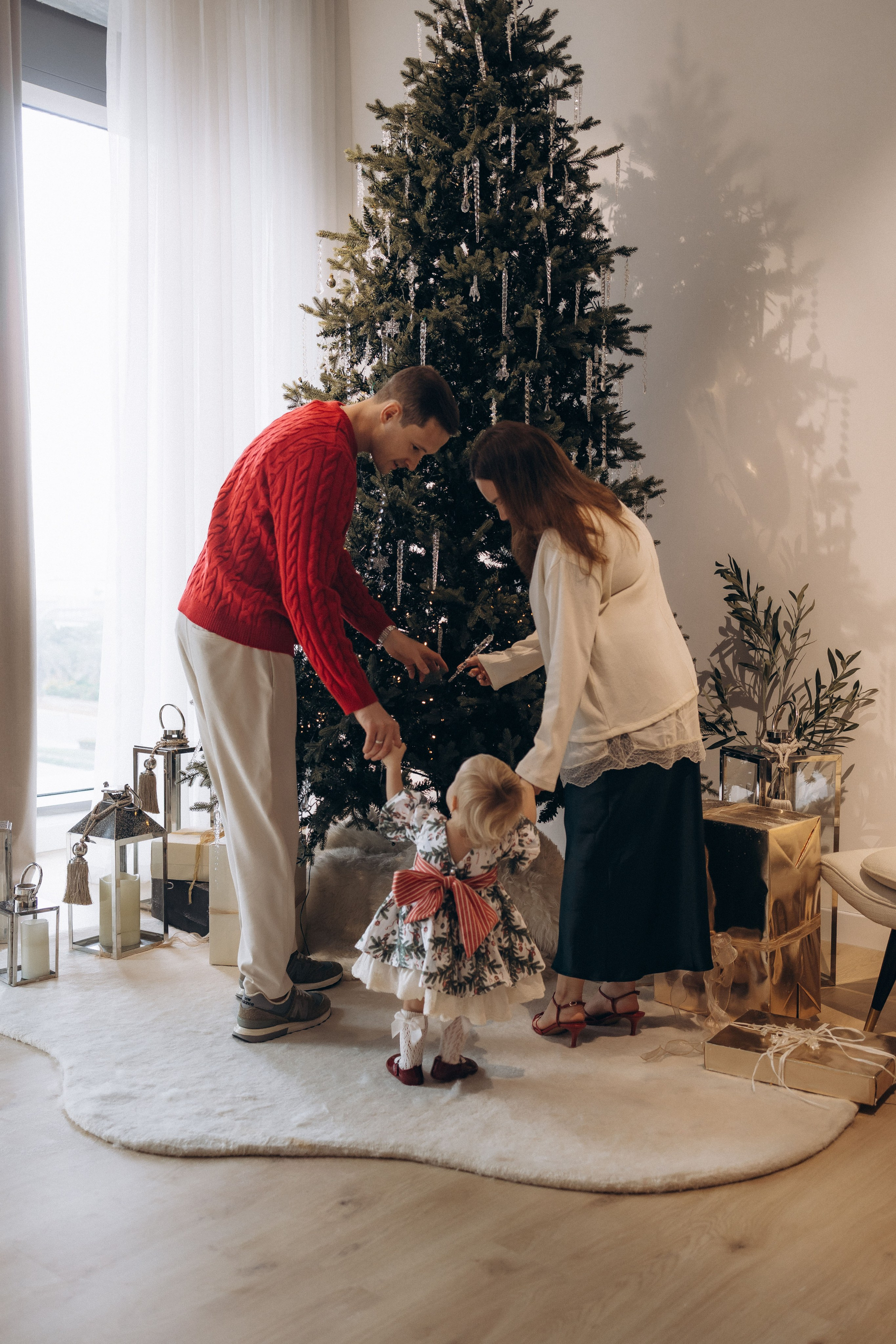 Family Christmas. Фотограф родов, семей и новорожденных малышей в Дубае