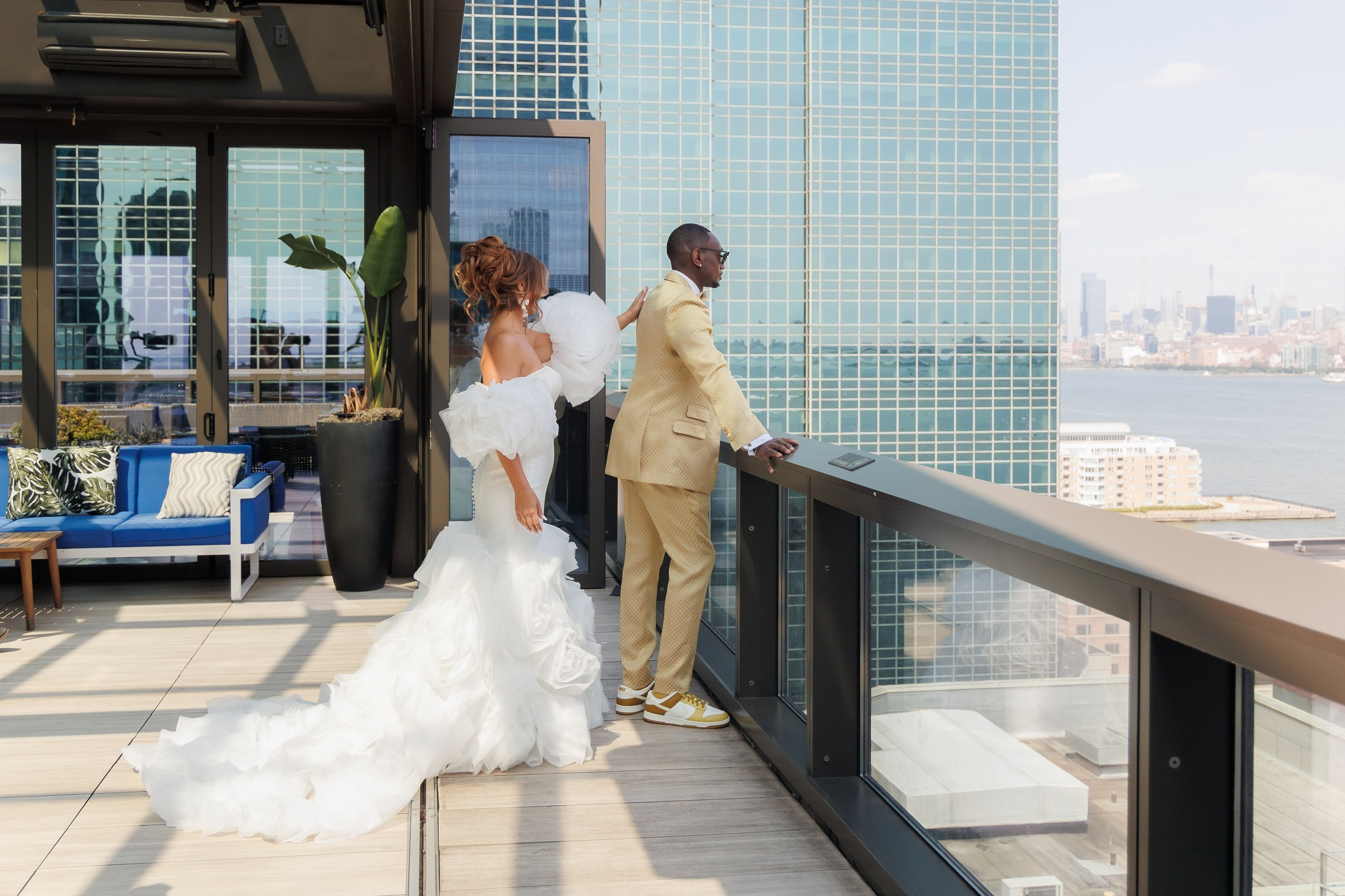 Briana & Kefim, Maritime Pars, Jersey City, NJ. Luxury Wedding Photography and Cinematography