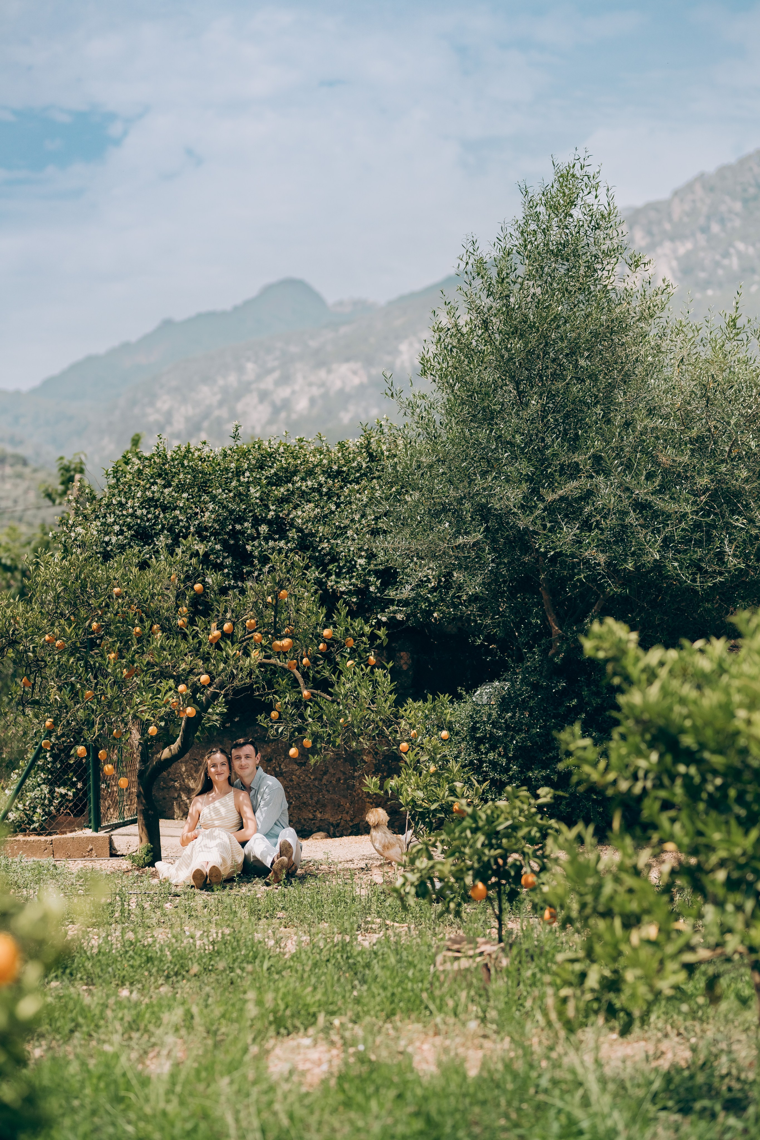 Relaxed Couple Session in Mallorca — Citrus Fields & Seaside. Фотограф у Пальма де Майорка