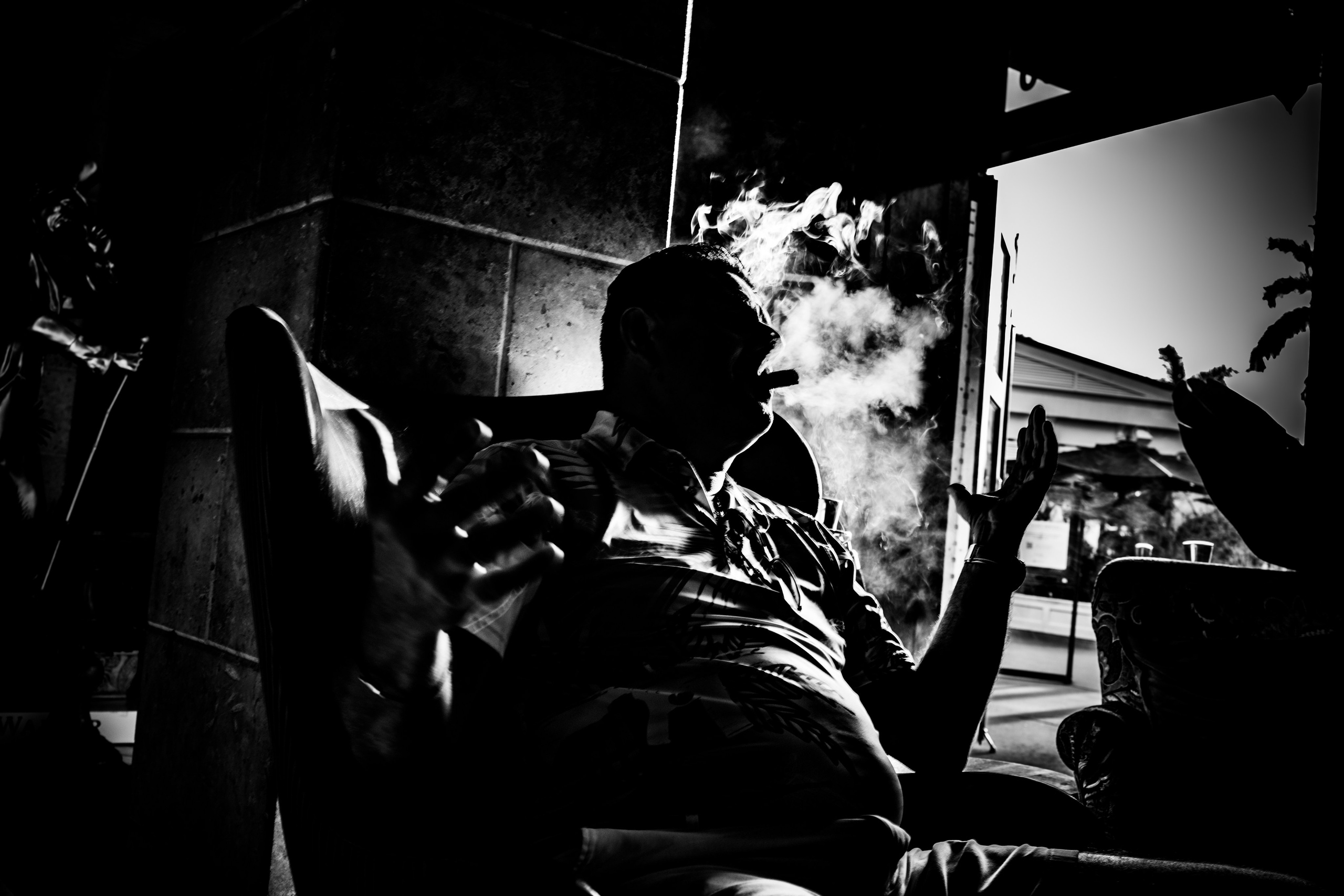 Burn Black and White Series. Out and About 239