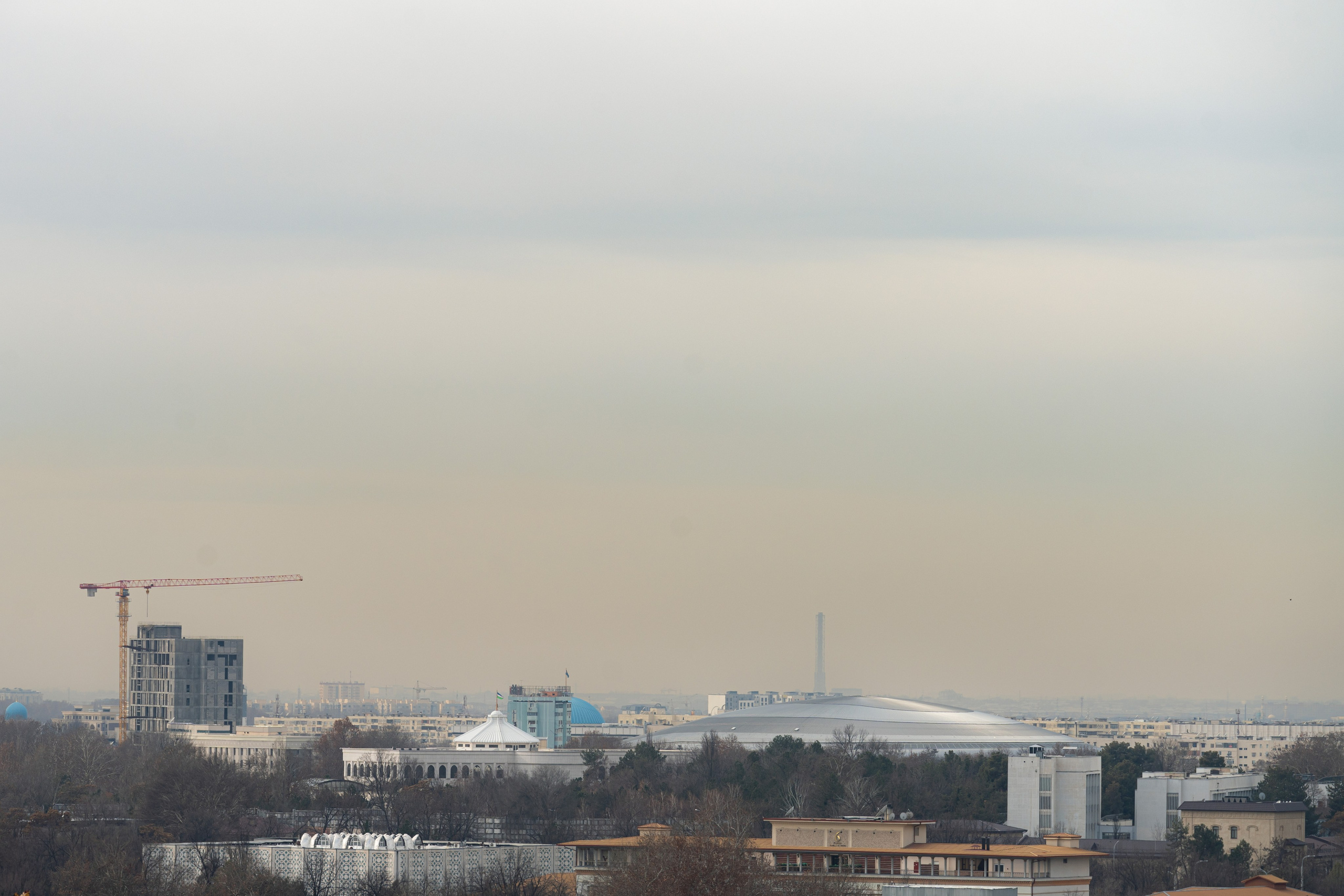 Смог в Ташкенте или Взгляд на город с высоты птичьего полета. Георгий Намазов | Фотограф в Ташкенте
