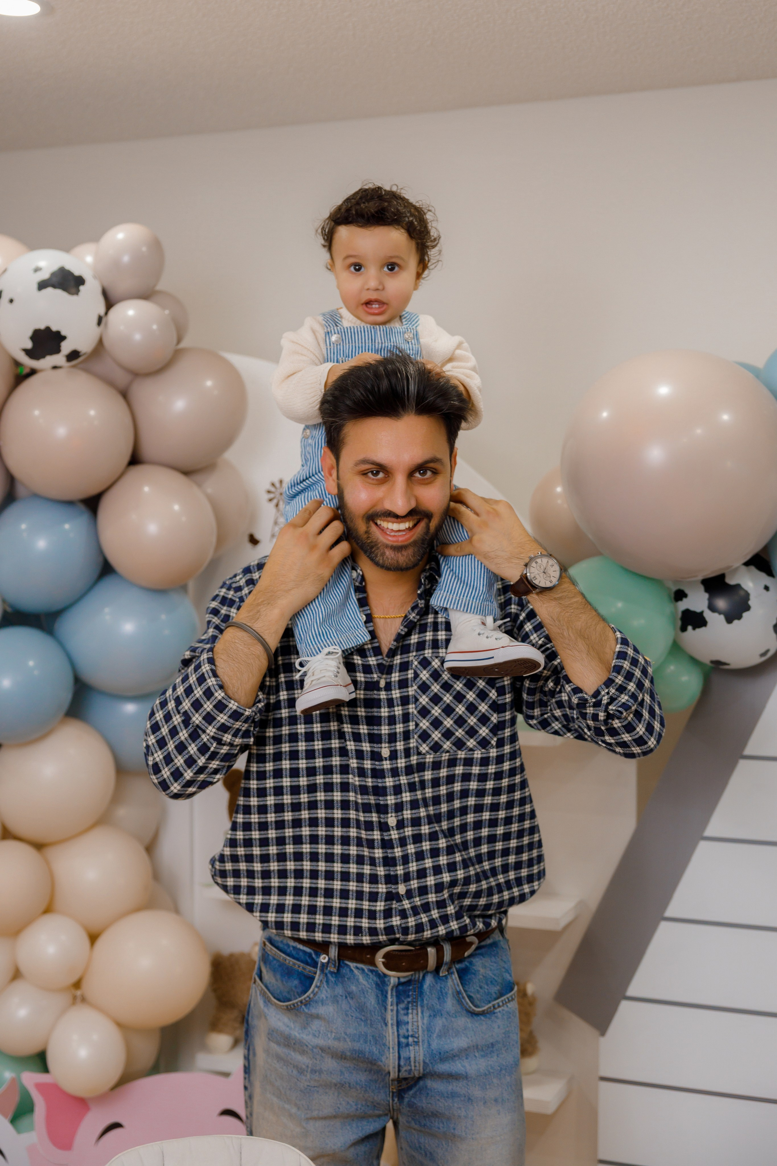 Fateh’s 1st birthday. Home