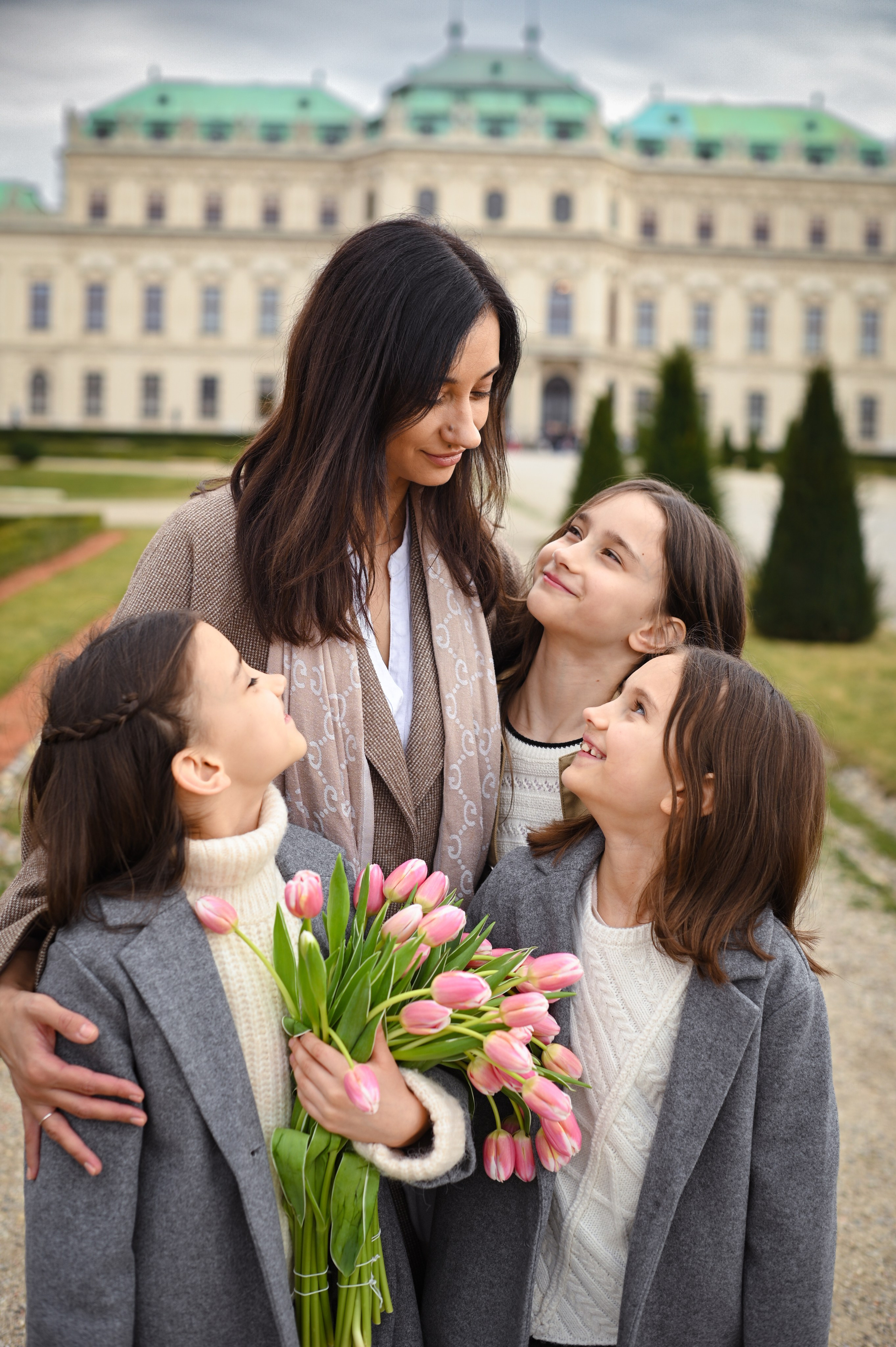 Oksana and girls. Photo Vienna and Bratislava