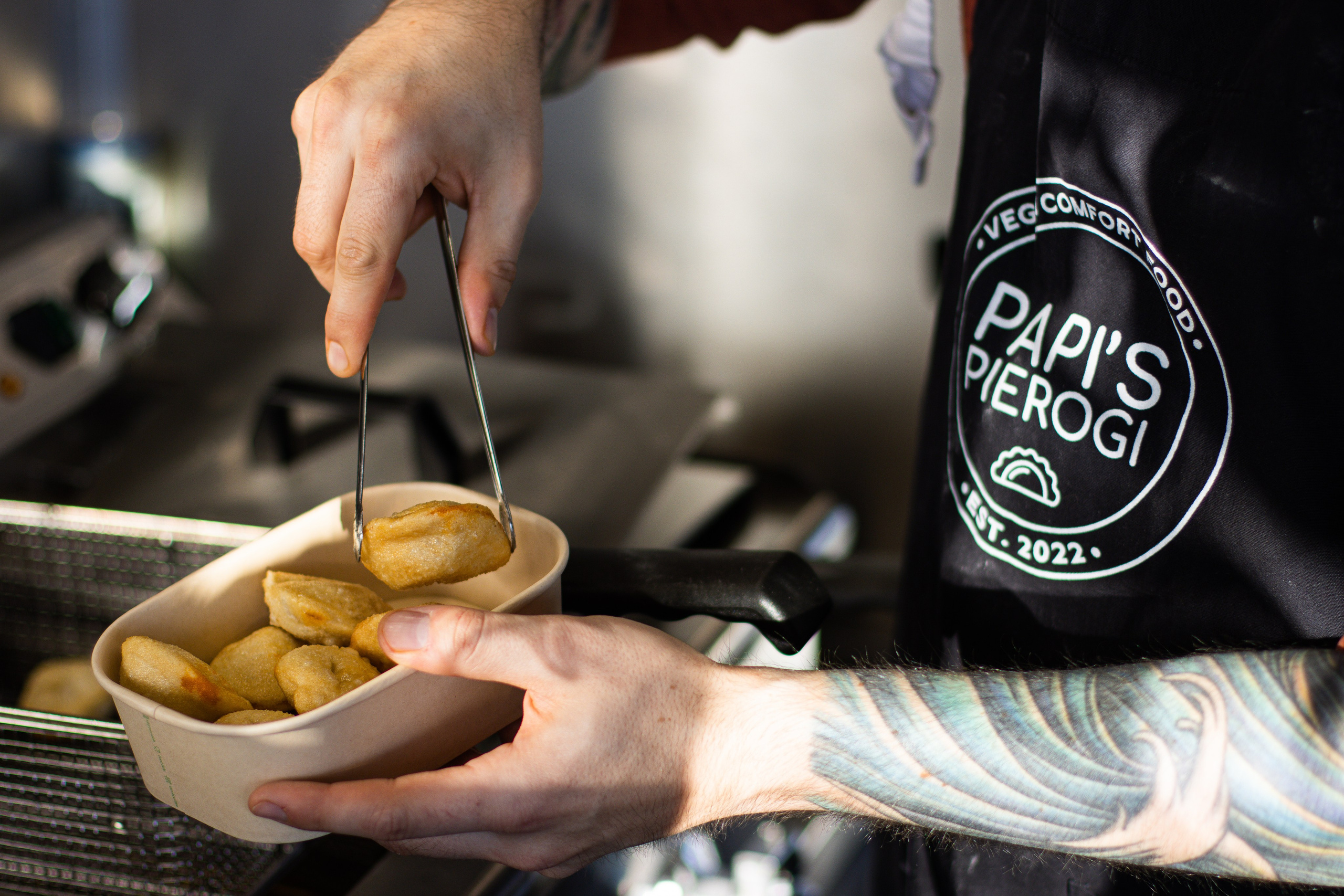 Papis Pierogi — vegan-comfort food. Photographer in Gothenburg Aleksandra Stroganova